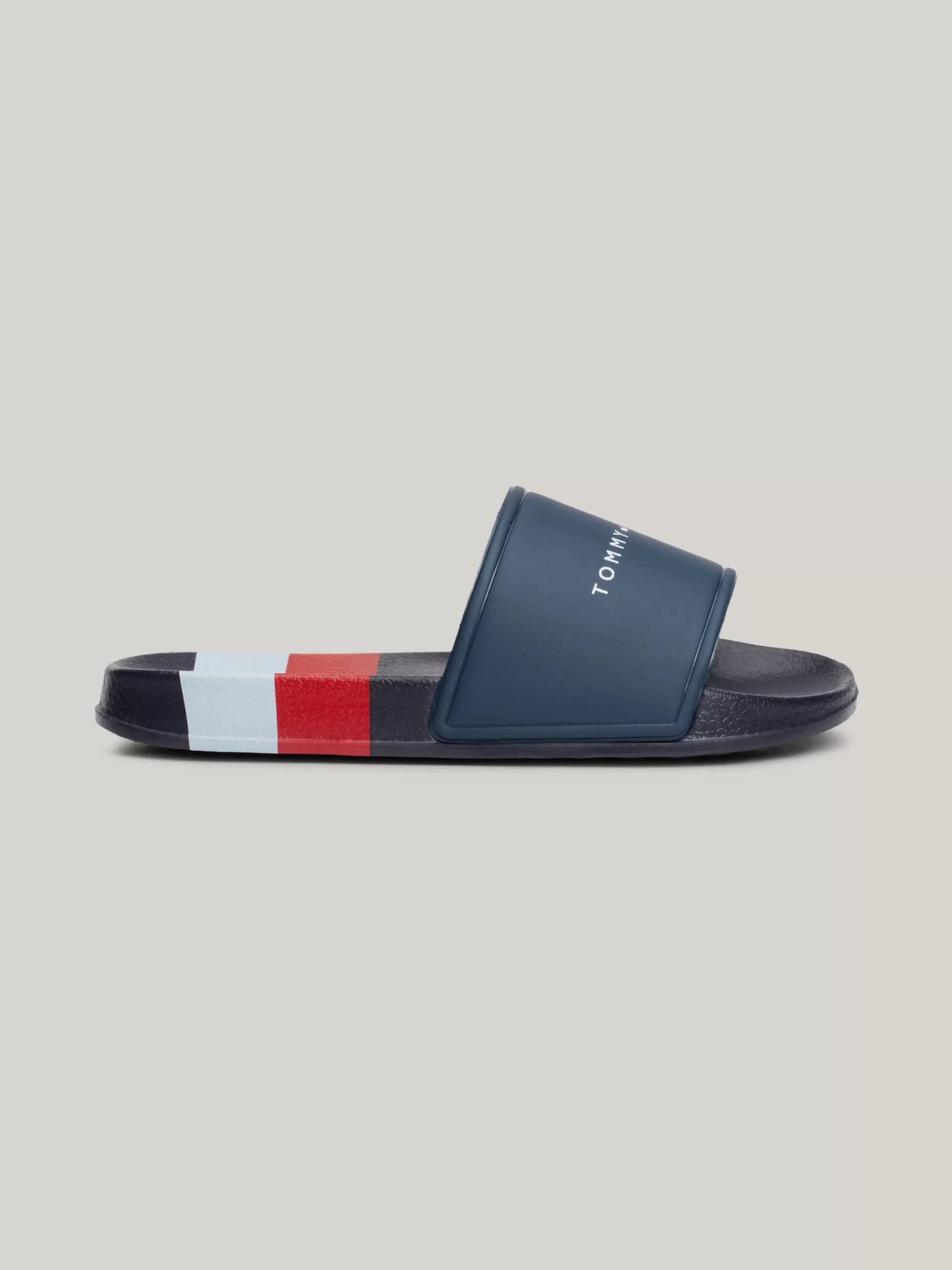 Schoenen & Accessoires*Tommy Hilfiger Badslipper Met Strepen En Logo BLUE/WHITE/RED