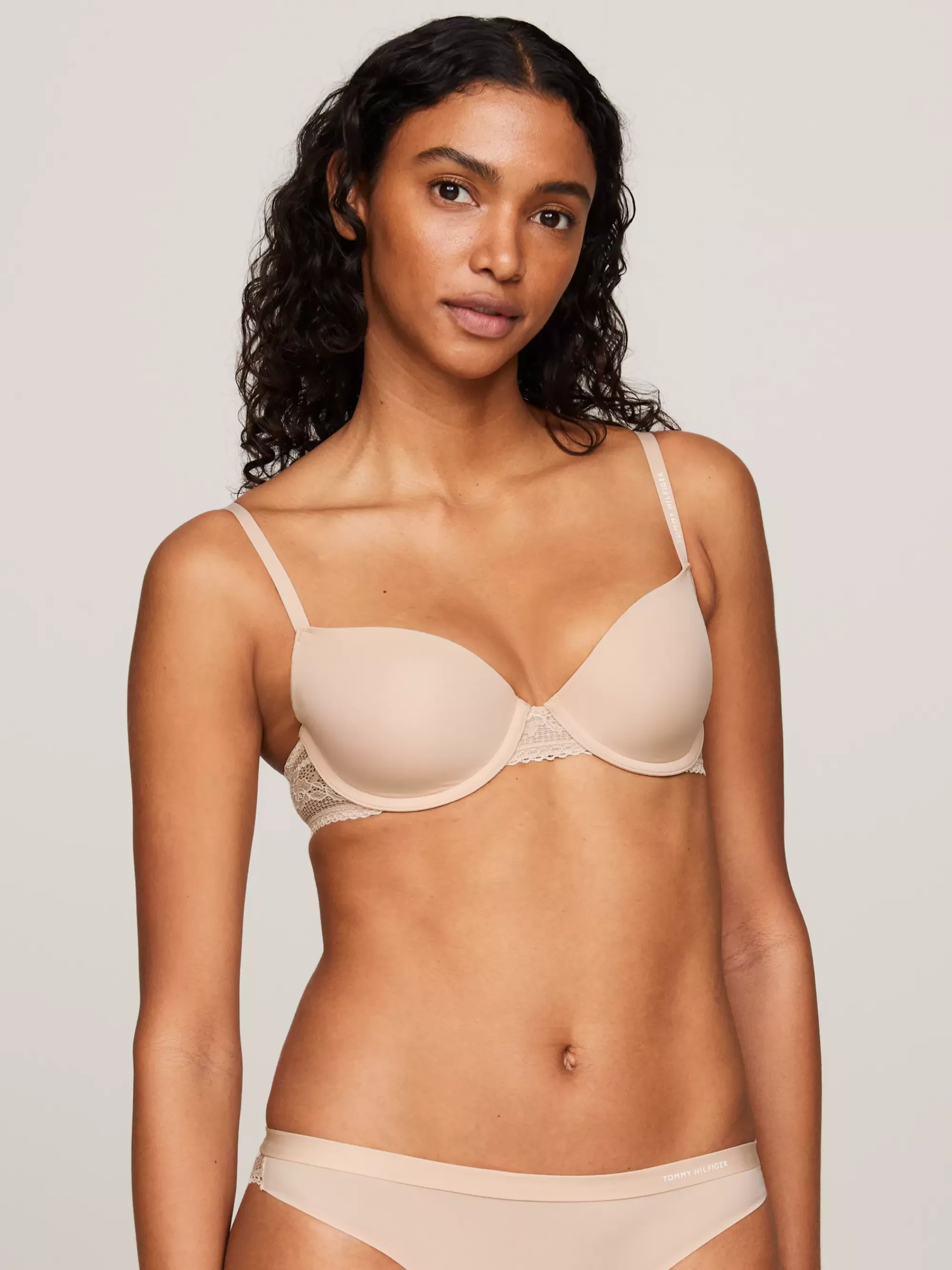 Bh's | Lingerie*Tommy Hilfiger Balconette-bh Met Kanten Rand MISTY BLUSH