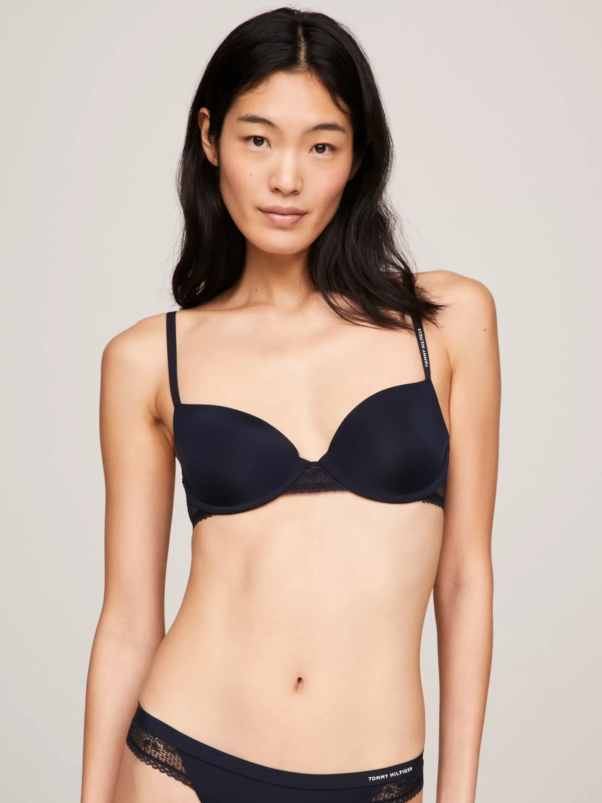 Bh's | Lingerie*Tommy Hilfiger Balconette-bh Met Kanten Rand DESERT SKY