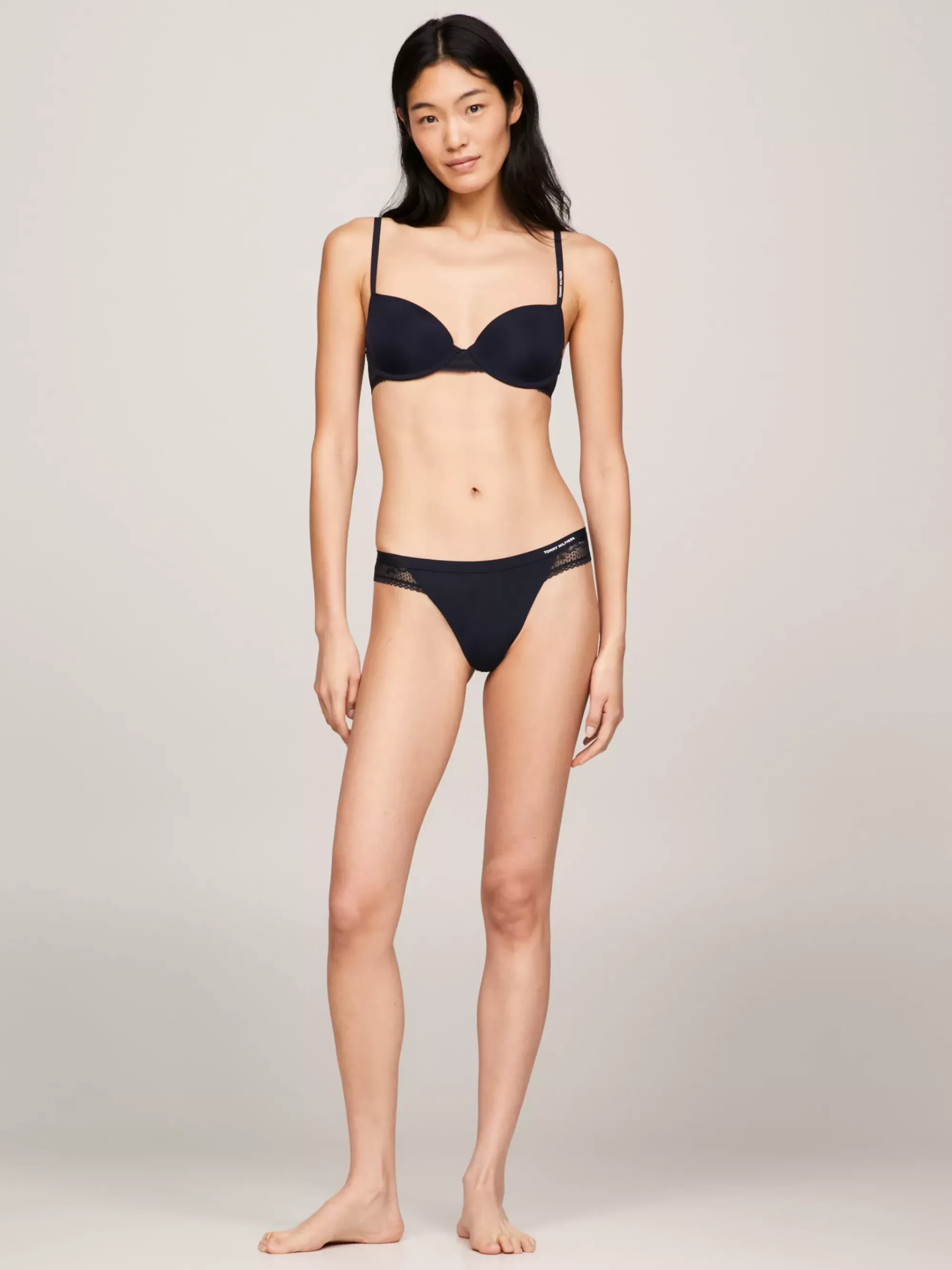 Bh's | Lingerie*Tommy Hilfiger Balconette-bh Met Kanten Rand DESERT SKY