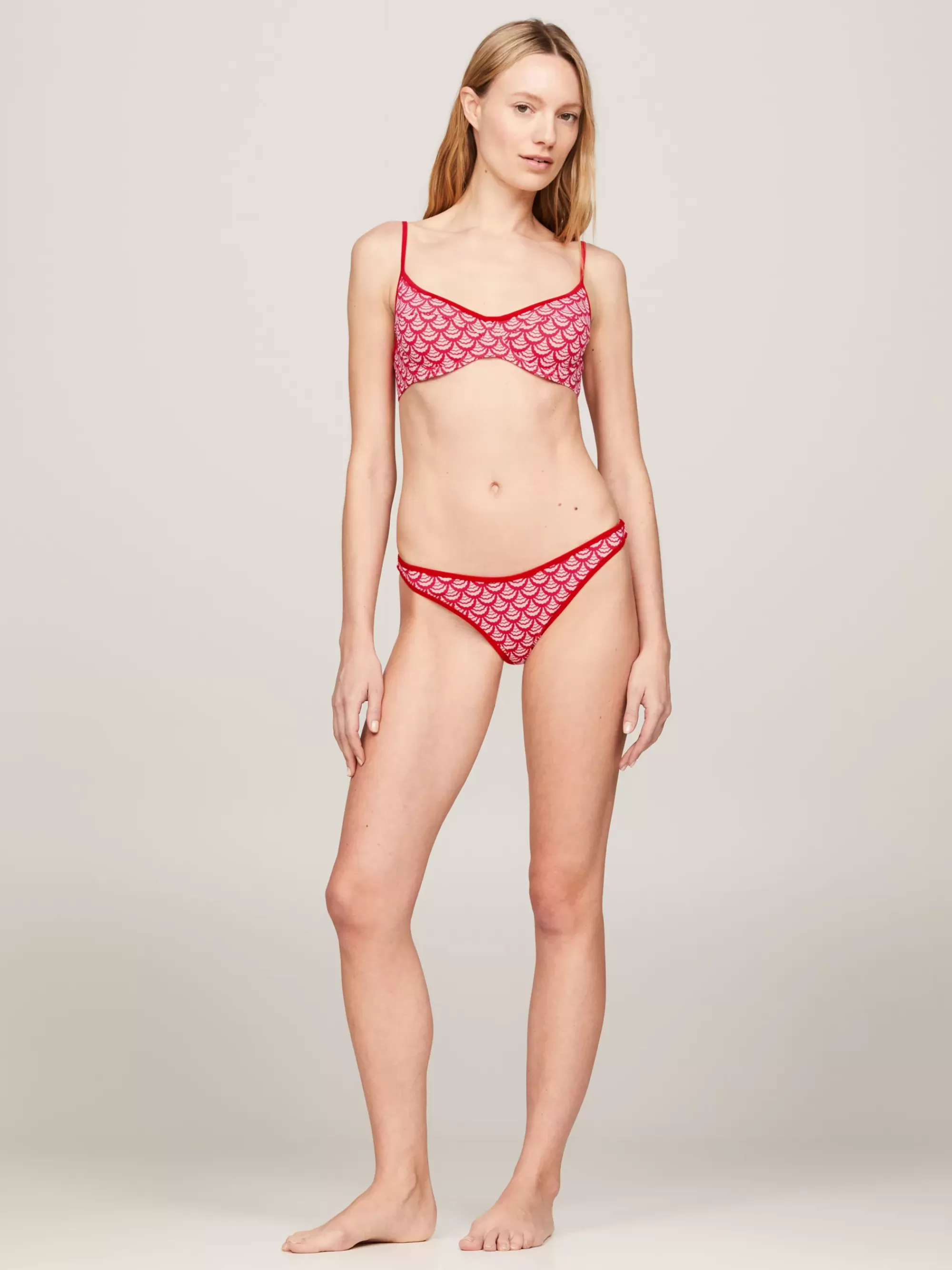 Swimwear*Tommy Hilfiger Balconette-bikinitop Met Print OVERSIZED GEO WAVE PRIMARY RED