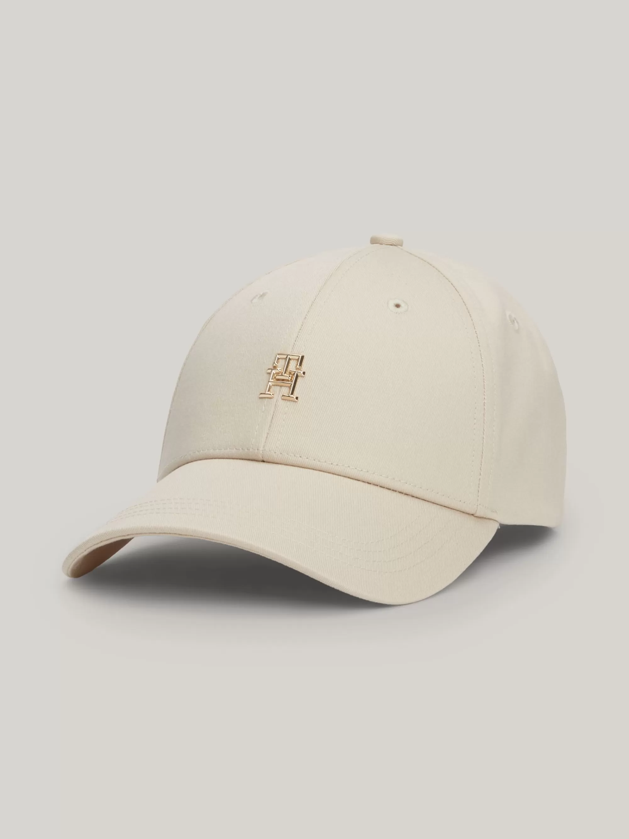 Petten | Mutsen & Sjaals*Tommy Hilfiger Baseballpet Met Metalen TH-monogram CLASSIC BEIGE