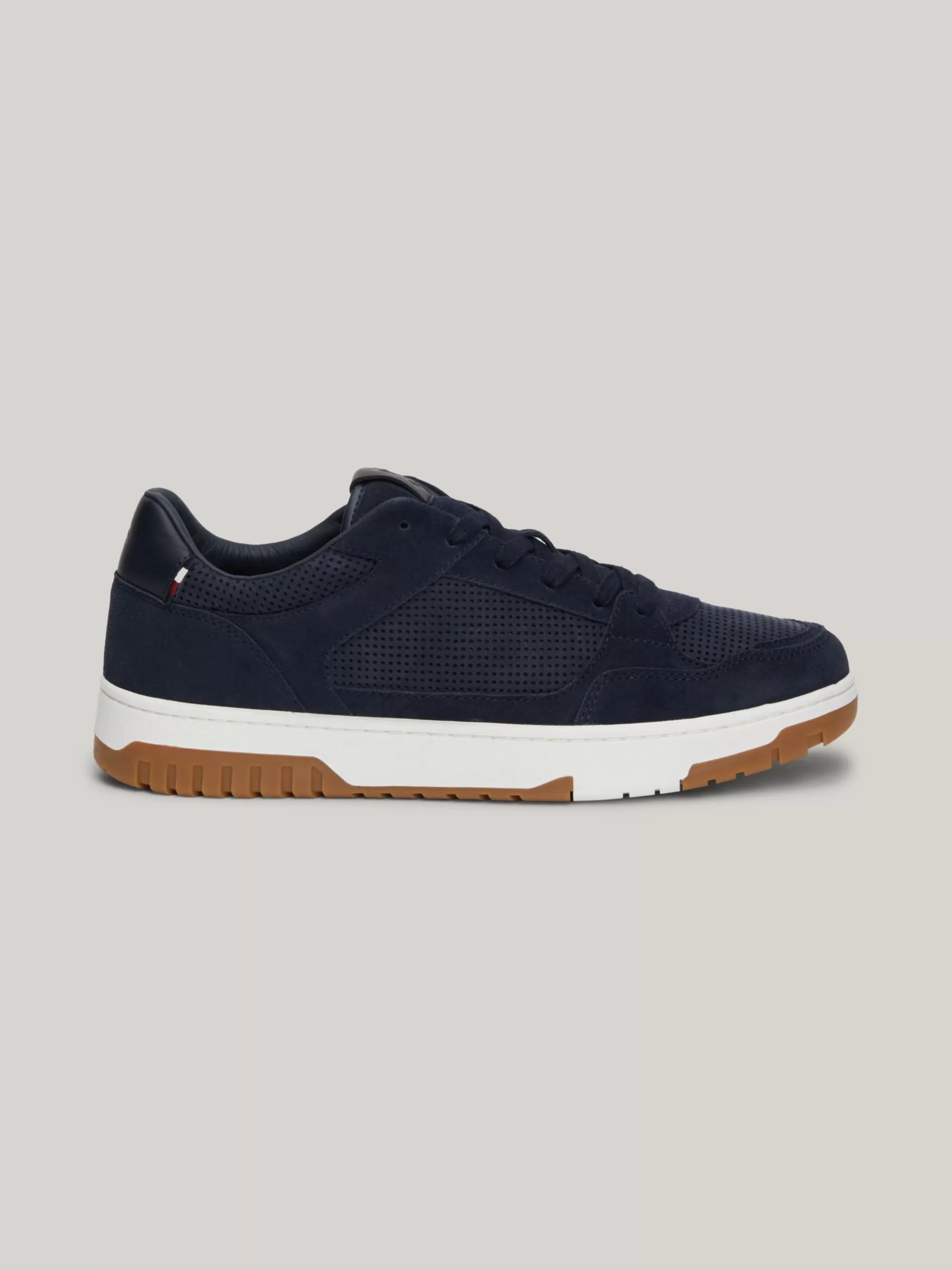 Sneakers*Tommy Hilfiger Basketbalsneaker Van Nubuckleer DESERT SKY