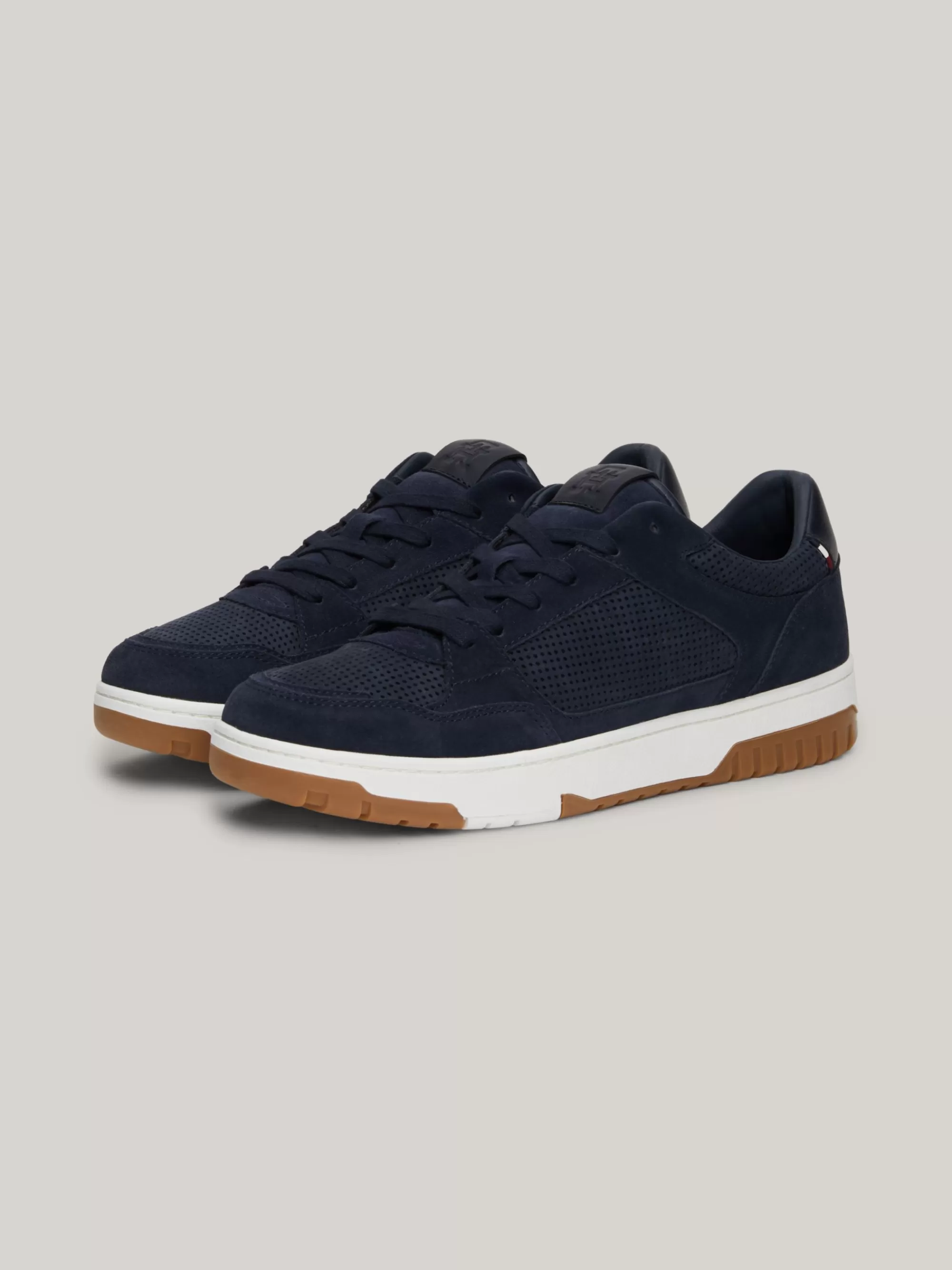 Sneakers*Tommy Hilfiger Basketbalsneaker Van Nubuckleer DESERT SKY