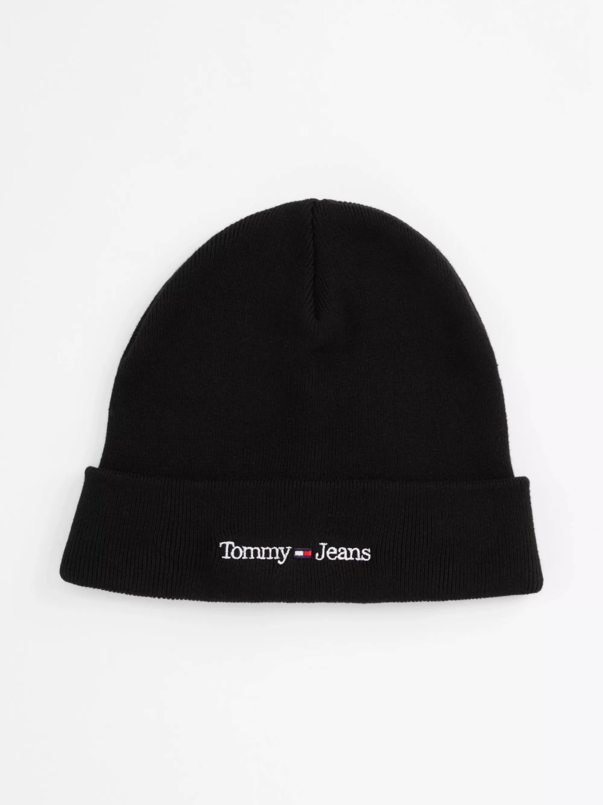 Mutsen | Mutsen, Handschoenen & Sjaals*Tommy Hilfiger Beanie Met Geborduurd Logo BLACK