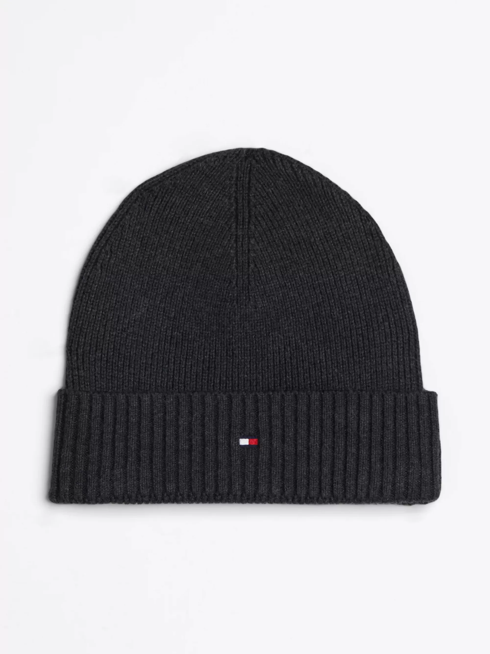 Mutsen | Mutsen, Handschoenen & Sjaals*Tommy Hilfiger Beanie Met Kasjmier En Hilfiger-vlag CHARCOAL GRAY