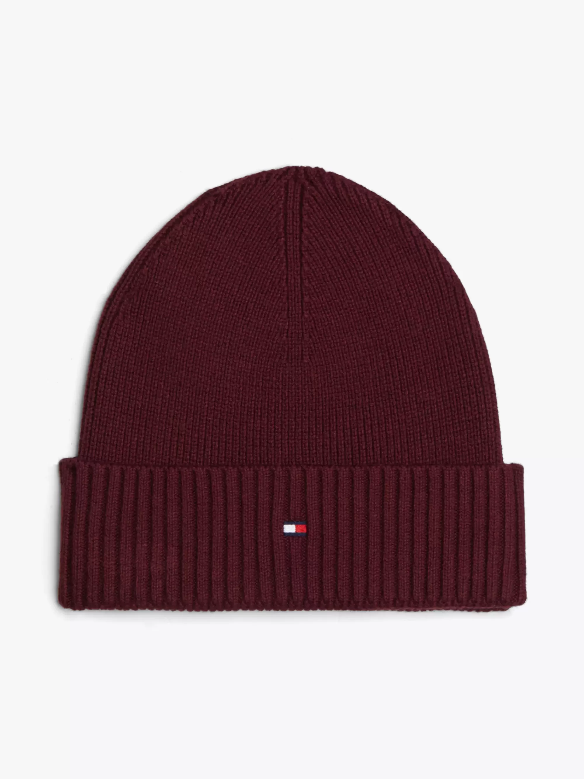 Mutsen | Mutsen, Handschoenen & Sjaals*Tommy Hilfiger Beanie Met Kasjmier En Hilfiger-vlag DEEP ROUGE