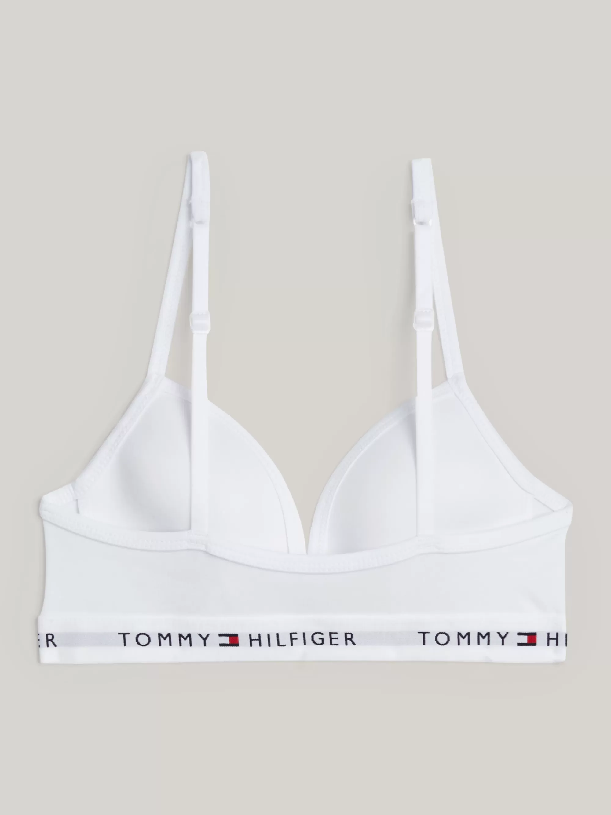 Ondergoed & Sokken*Tommy Hilfiger Bh Met Gewatteerde Triangelcups WHITE