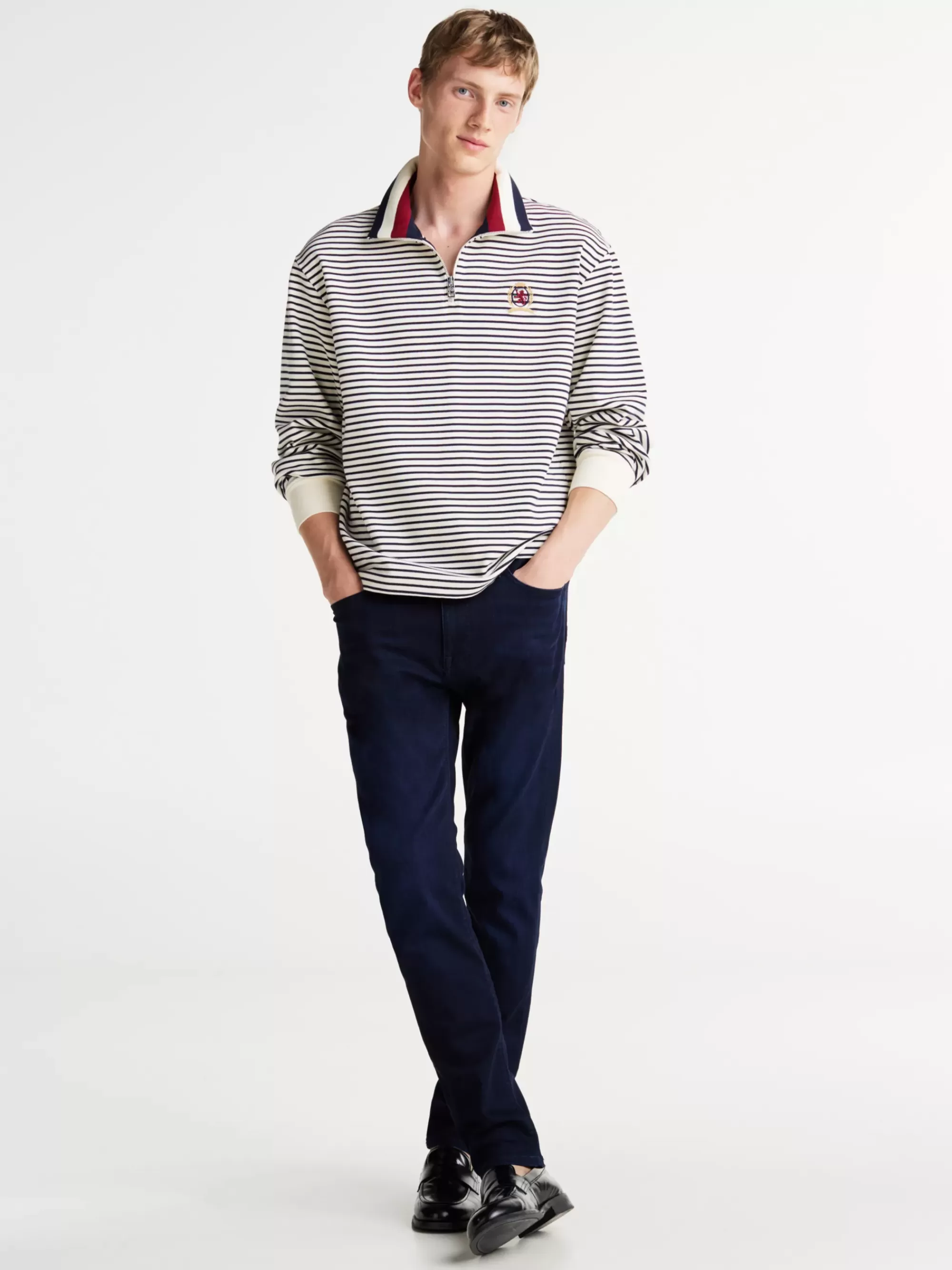 Jeans*Tommy Hilfiger Bleecker Slim Jeans Met Geborduurd Embleem DENALI INDIGO