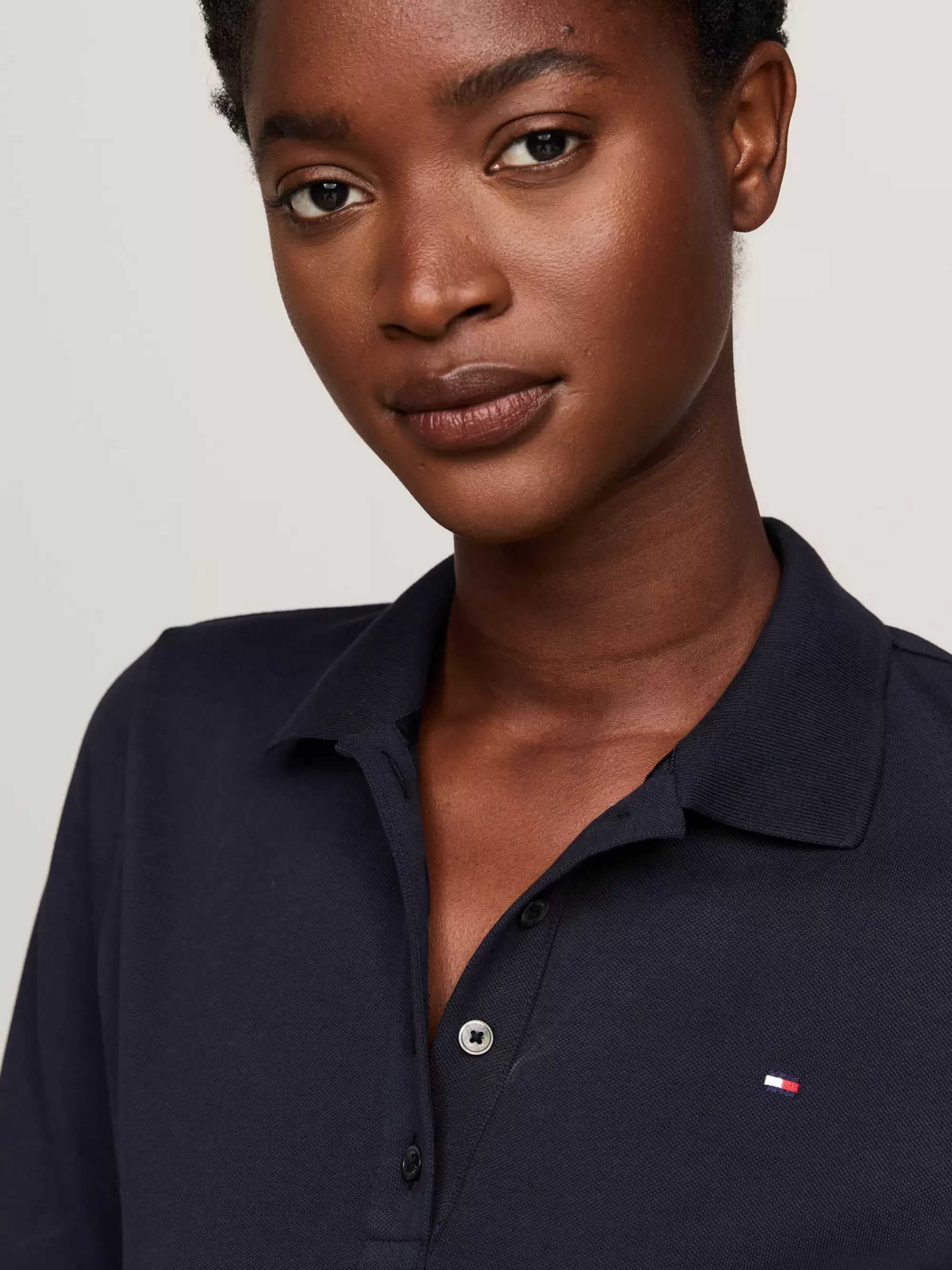 Jurken*Tommy Hilfiger Bodycon Mini-polojurk DESERT SKY