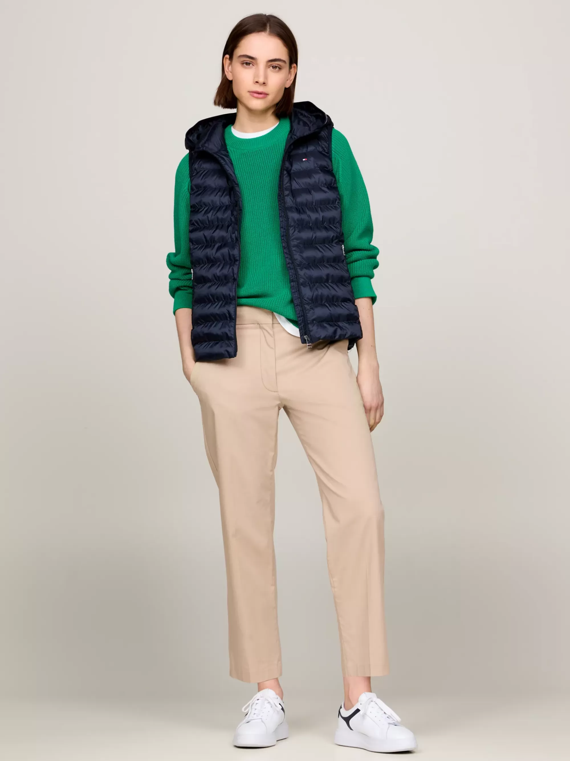 Jassen & Jacks*Tommy Hilfiger Bodywarmer Met Donsvulling DESERT SKY