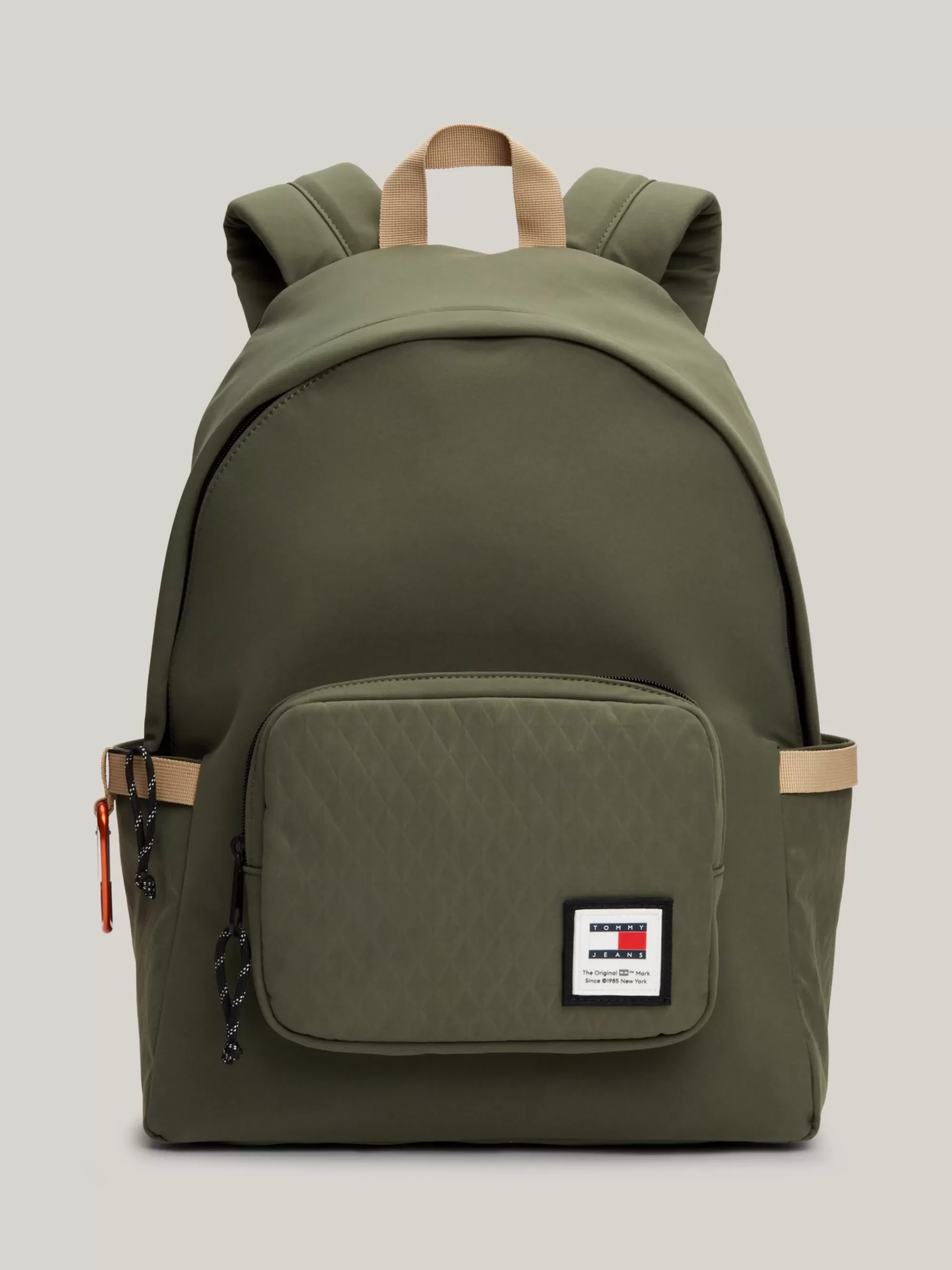 Rugzakken*Tommy Hilfiger Bolvormige Rugzak Met Doorgestikte Zak PEWTER GREEN
