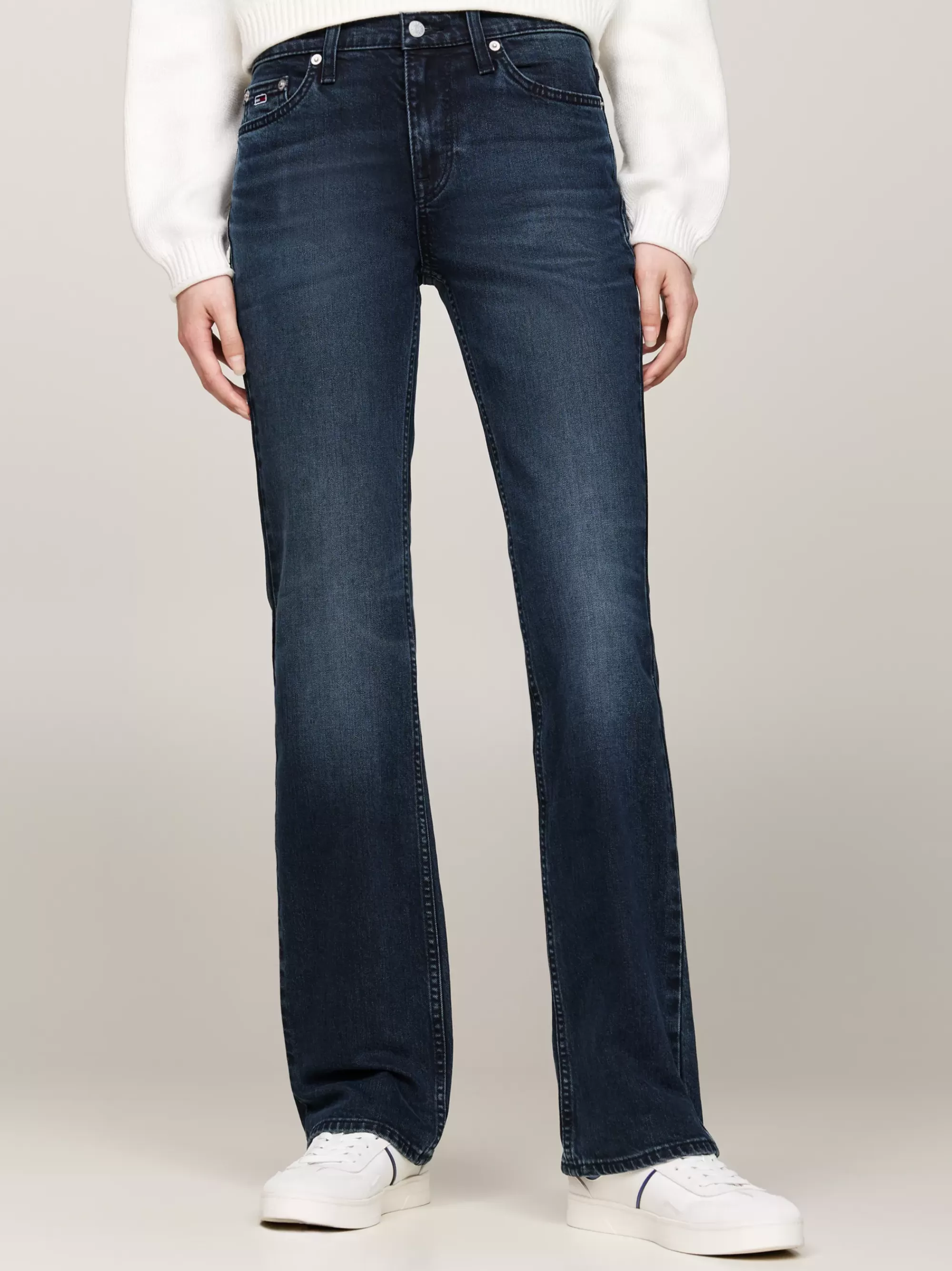 Jeans*Tommy Hilfiger Bootcut Mid Rise Jeans Met Fading DENIM DARK