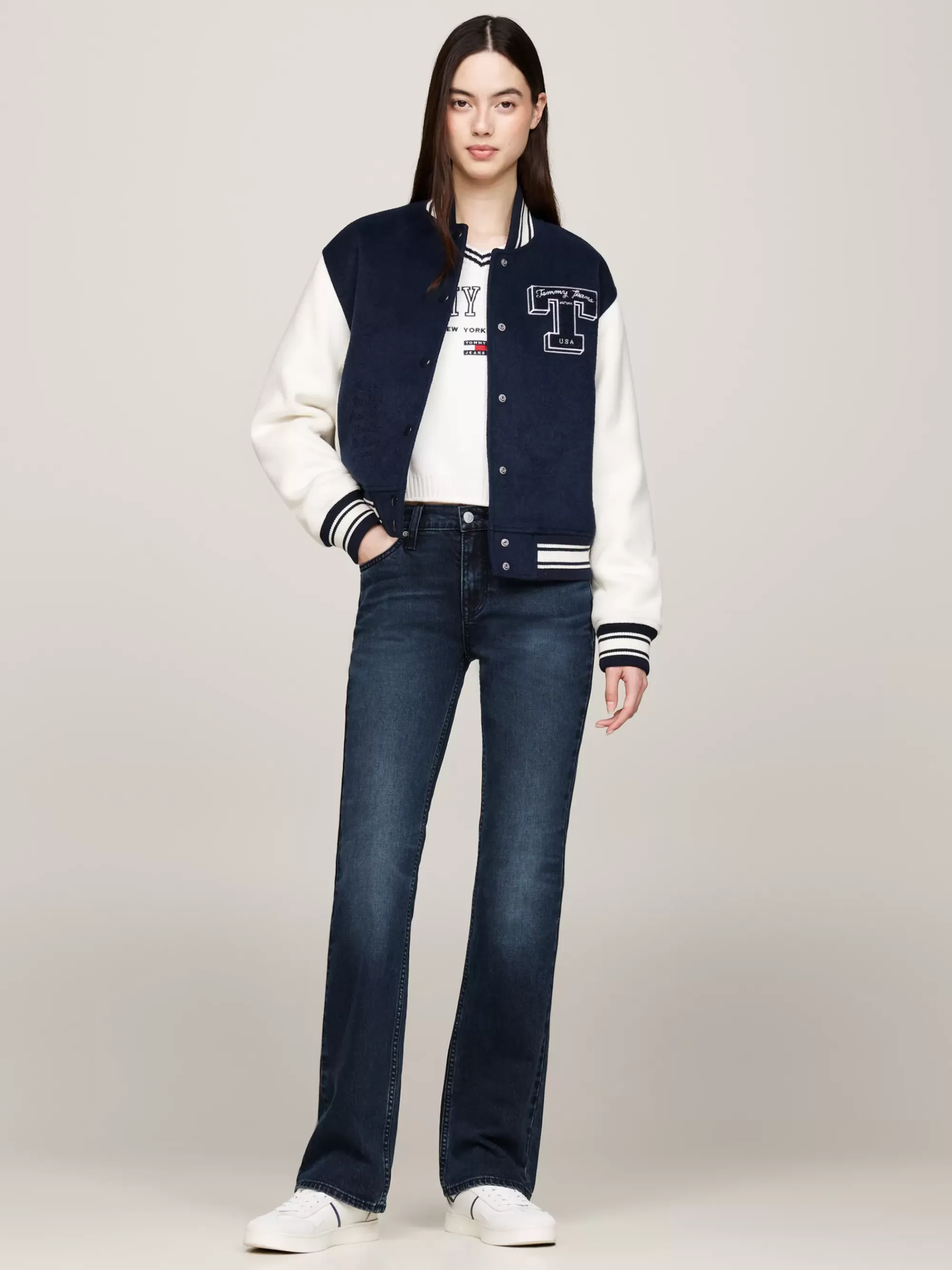 Jeans*Tommy Hilfiger Bootcut Mid Rise Jeans Met Fading DENIM DARK