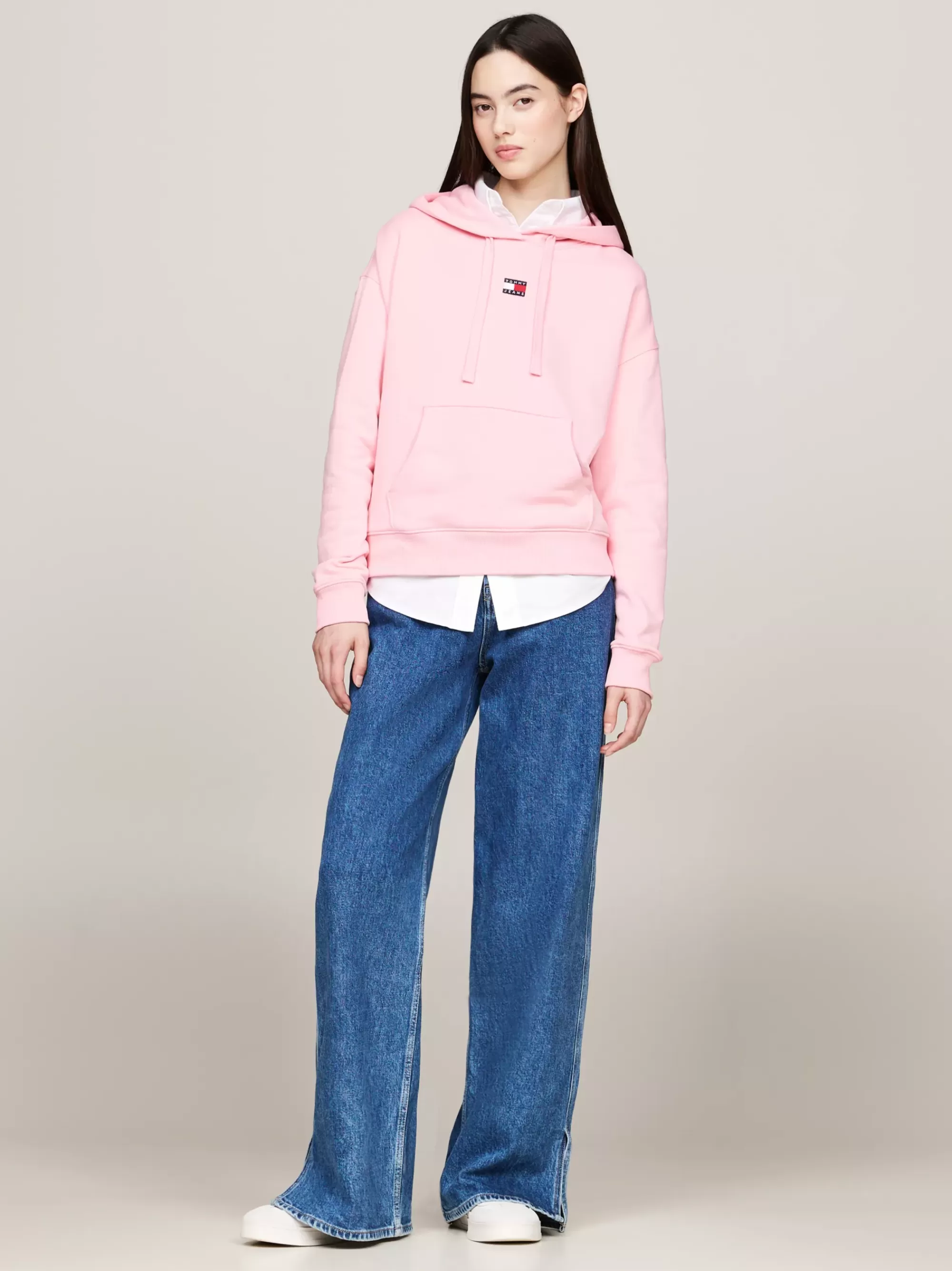 Sweatshirts & Hoodies*Tommy Hilfiger Boxy Fit Hoodie Met Badge BALLET PINK