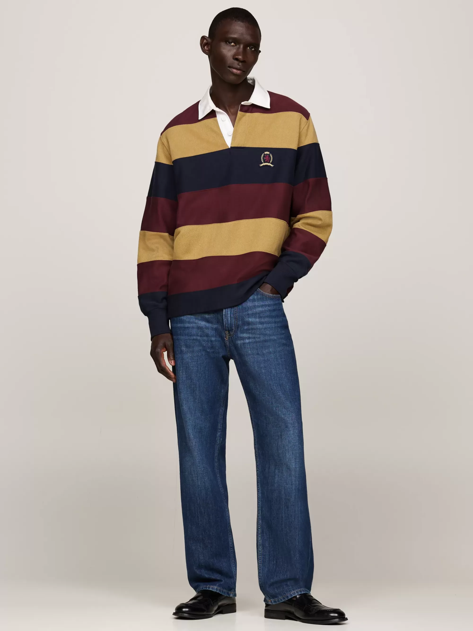 Sweatshirts & Hoodies*Tommy Hilfiger Boxy Fit Rugbyshirt Met Geborduurd Embleem MULTI