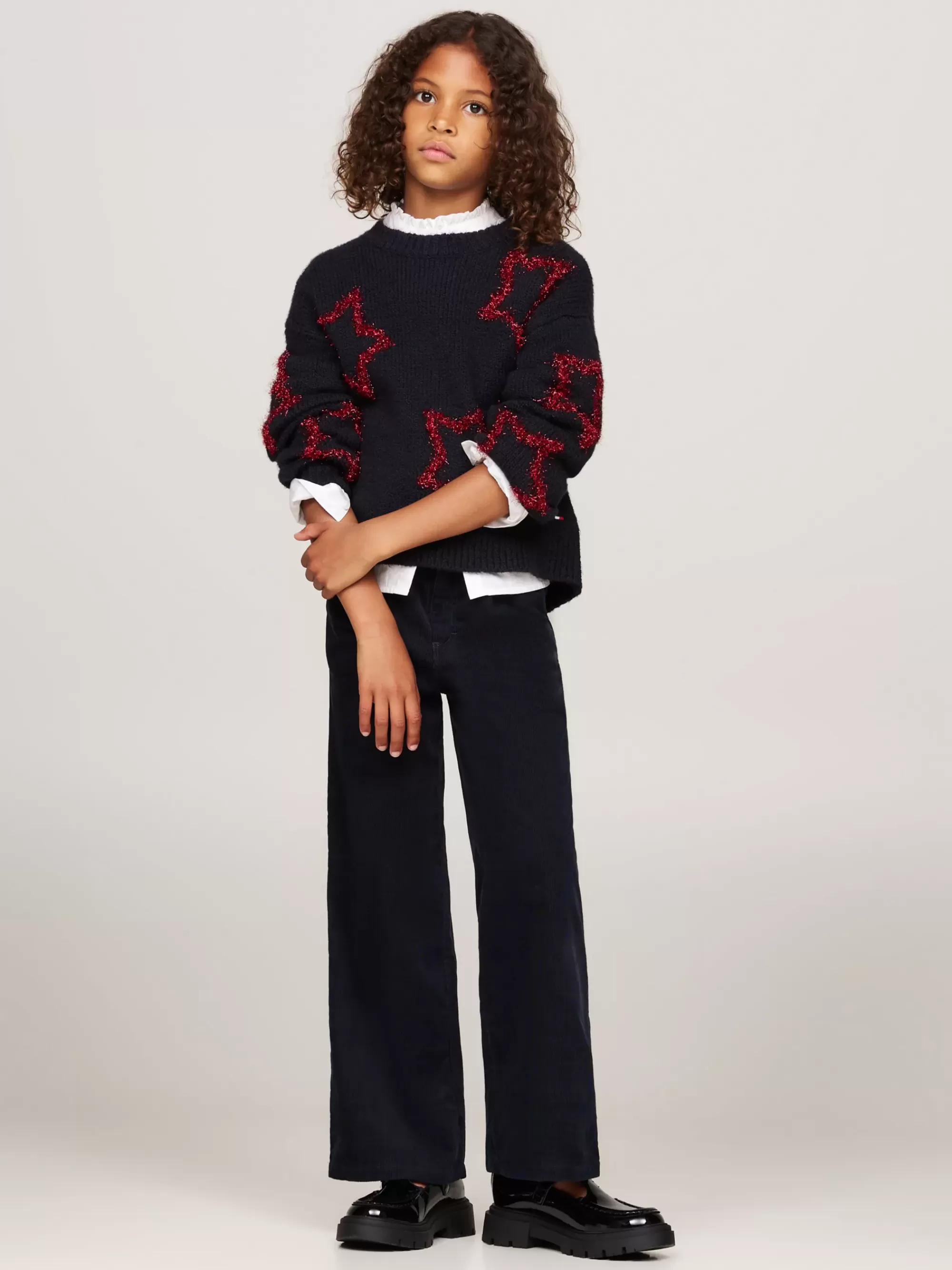 Truien & Vesten*Tommy Hilfiger Boxy Fit Trui Met Metallic Sterren DESERT SKY STARS
