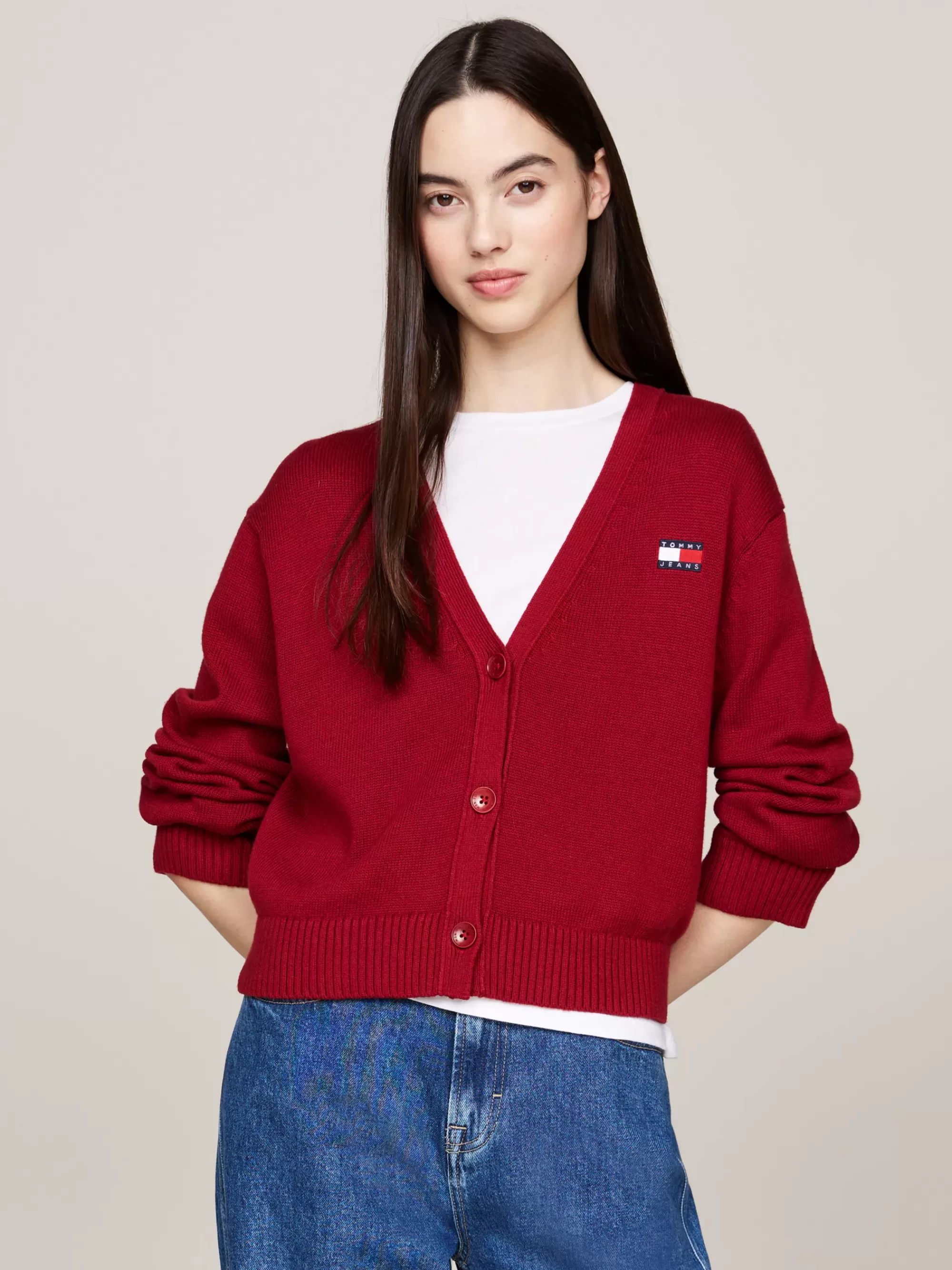Vesten | Truien & Vesten*Tommy Hilfiger Boxy Vest Met Tommy-badge REGATTA RED