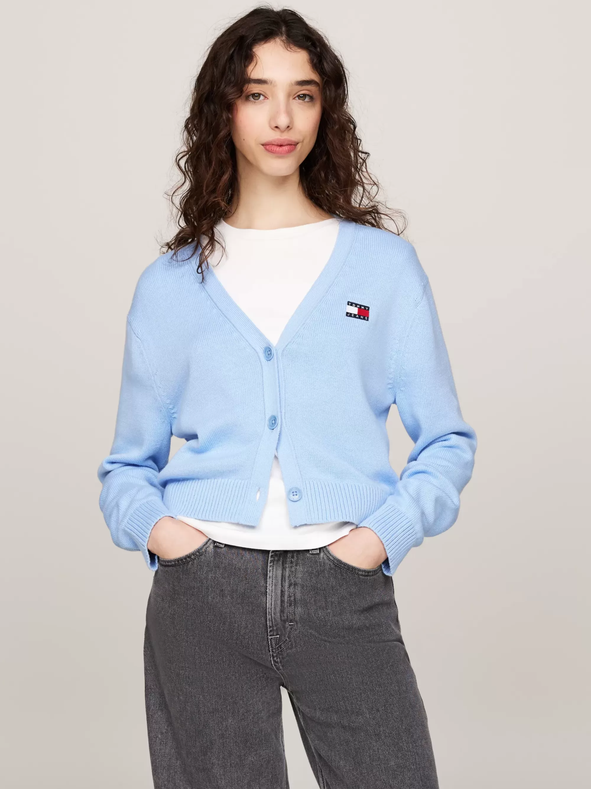 Vesten | Truien & Vesten*Tommy Hilfiger Boxy Vest Met Tommy-badge VESSEL BLUE