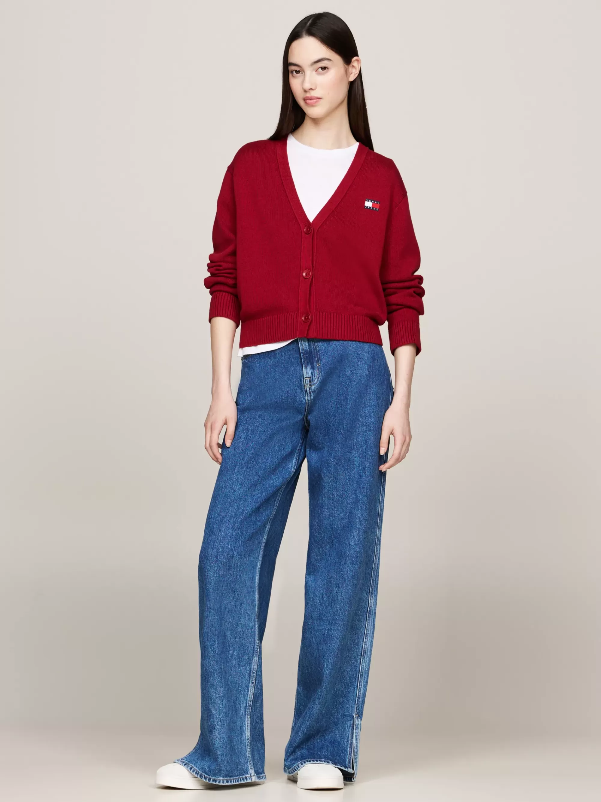 Vesten | Truien & Vesten*Tommy Hilfiger Boxy Vest Met Tommy-badge REGATTA RED