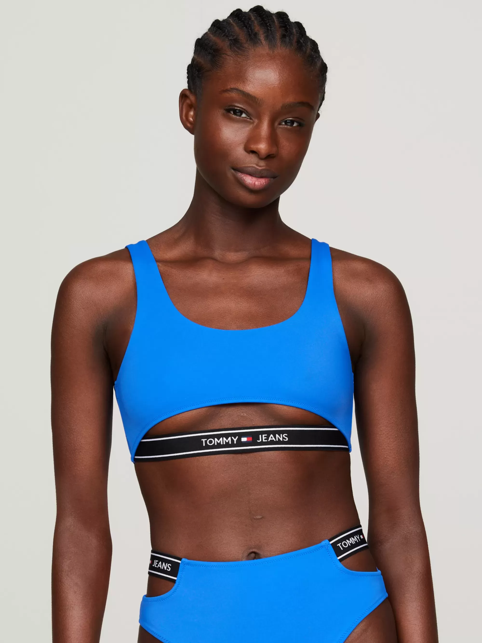 Swimwear*Tommy Hilfiger Bralette-bikinitop Met Cut-out En Logoband PERSIAN BLUE