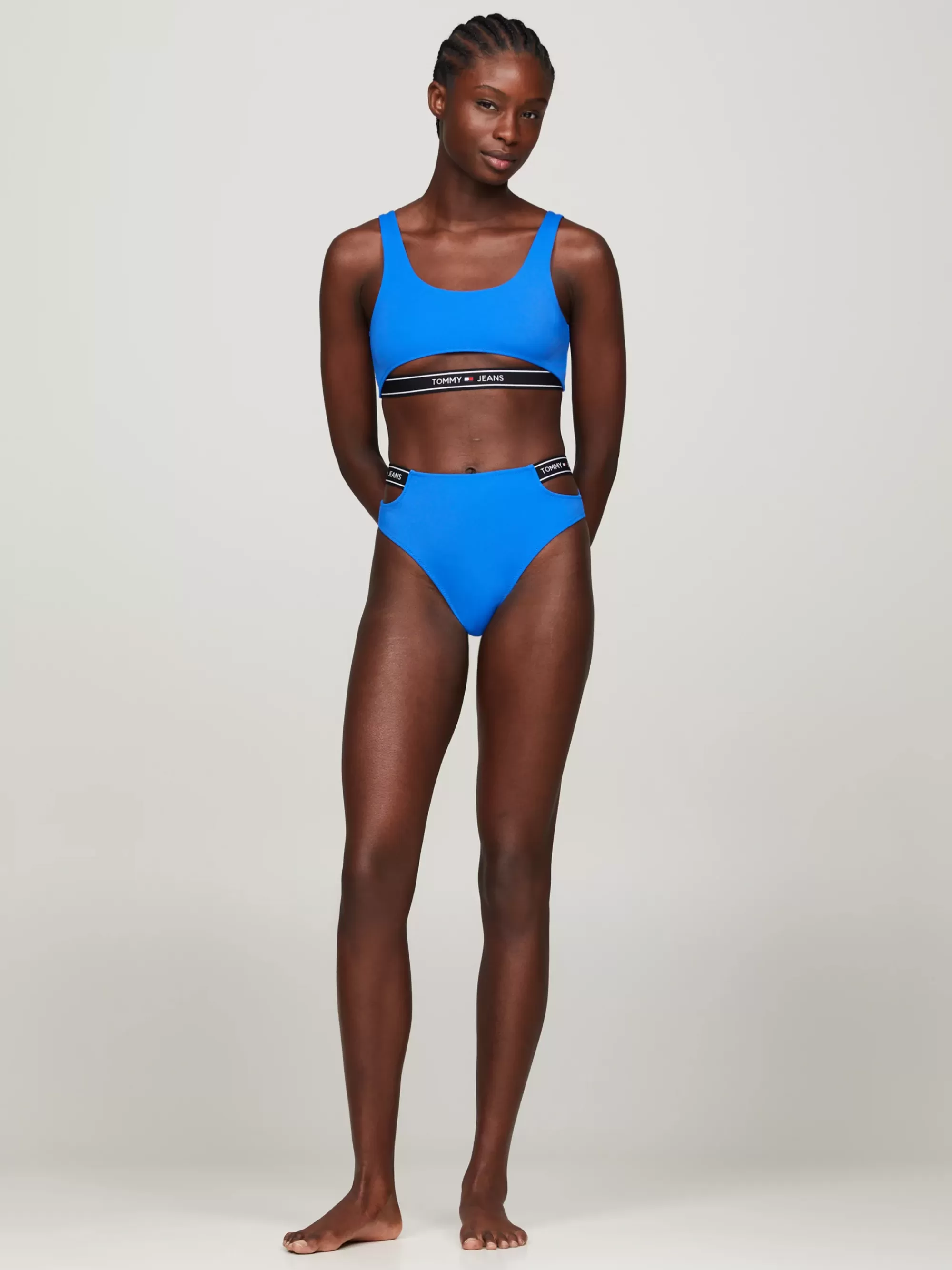 Swimwear*Tommy Hilfiger Bralette-bikinitop Met Cut-out En Logoband PERSIAN BLUE
