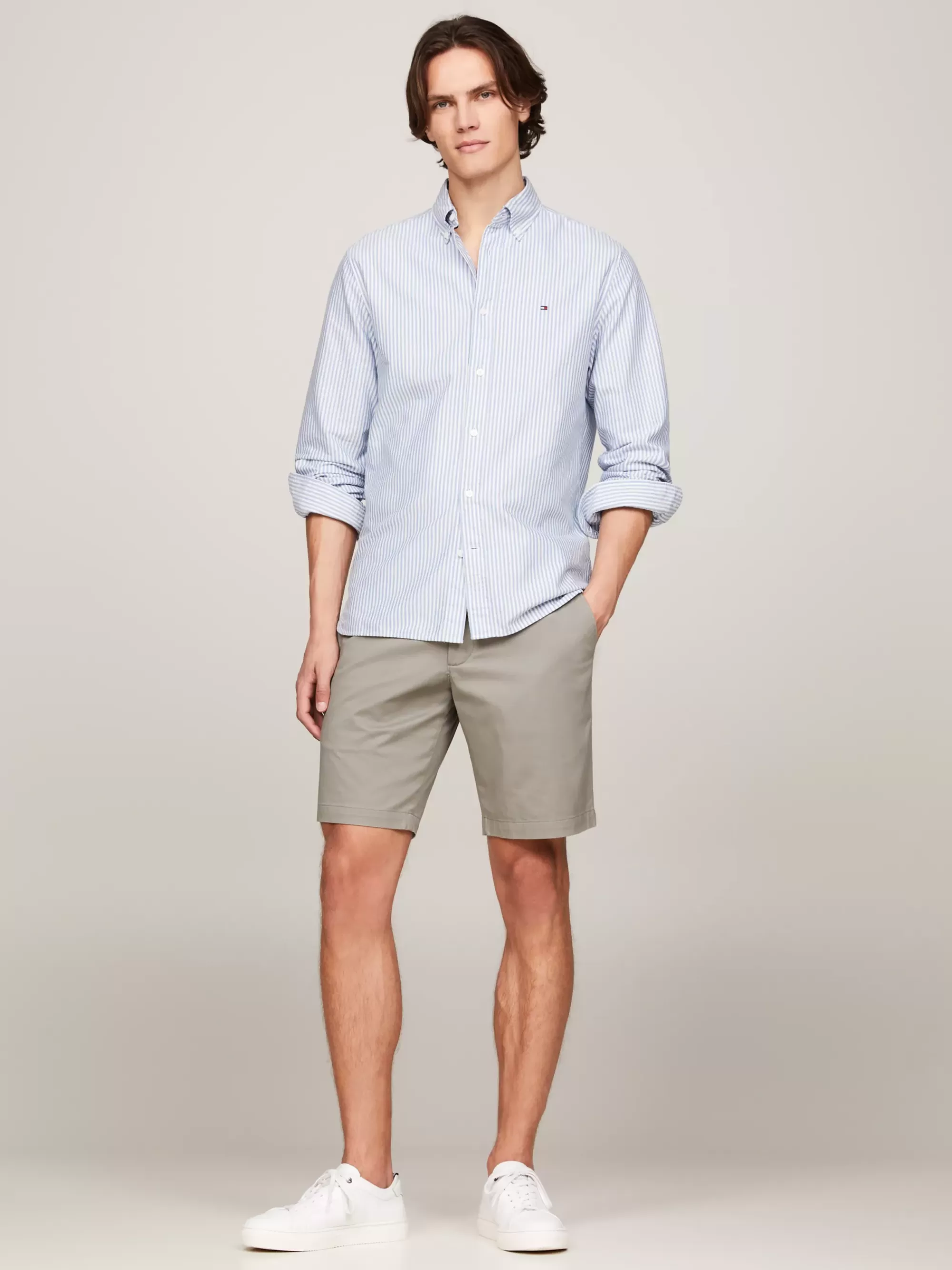 Korte Broeken*Tommy Hilfiger Brooklyn 1985 Chinoshort HYDROGEN GREY