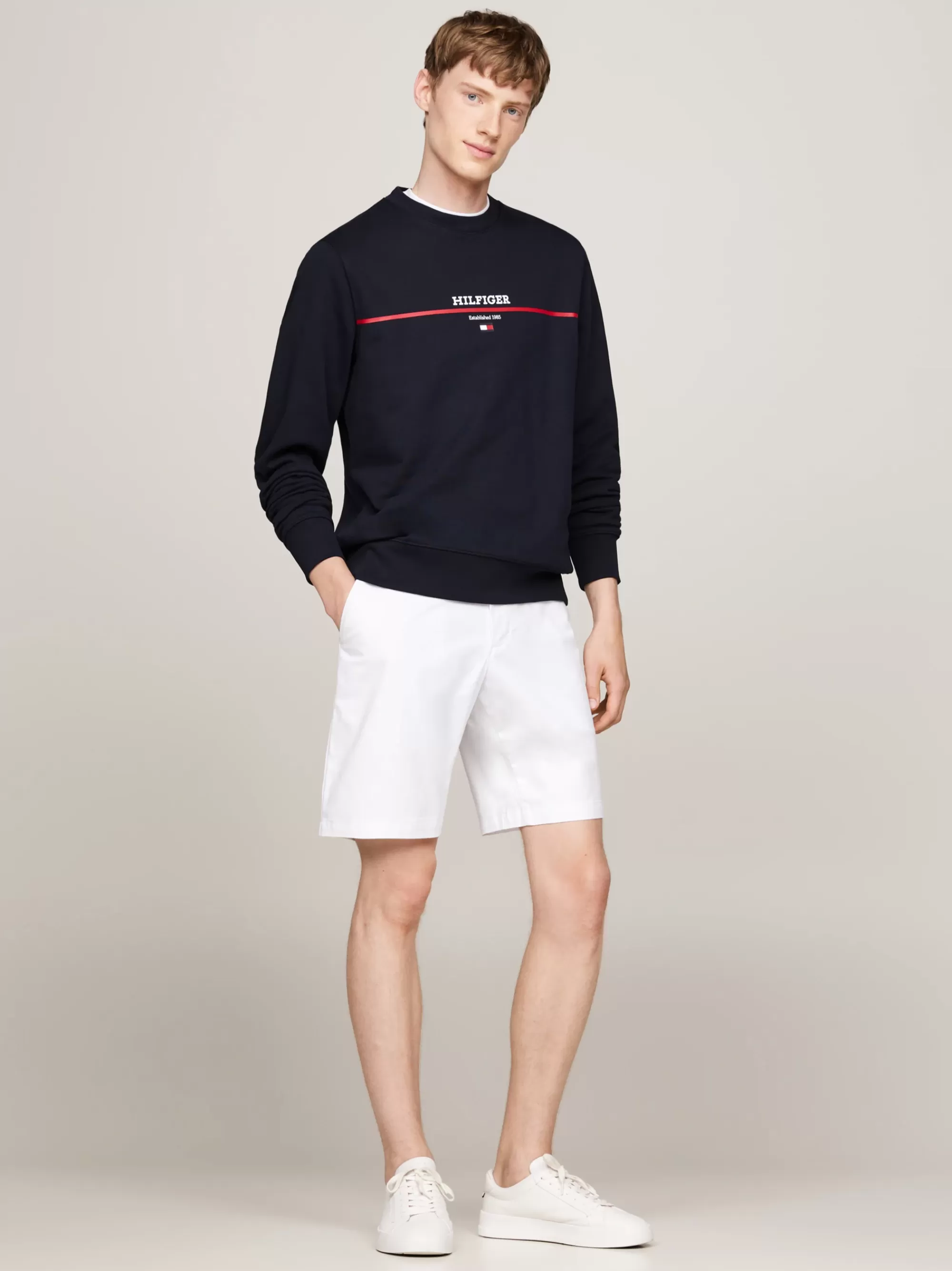 Korte Broeken*Tommy Hilfiger Brooklyn 1985 Chinoshort TH OPTIC WHITE
