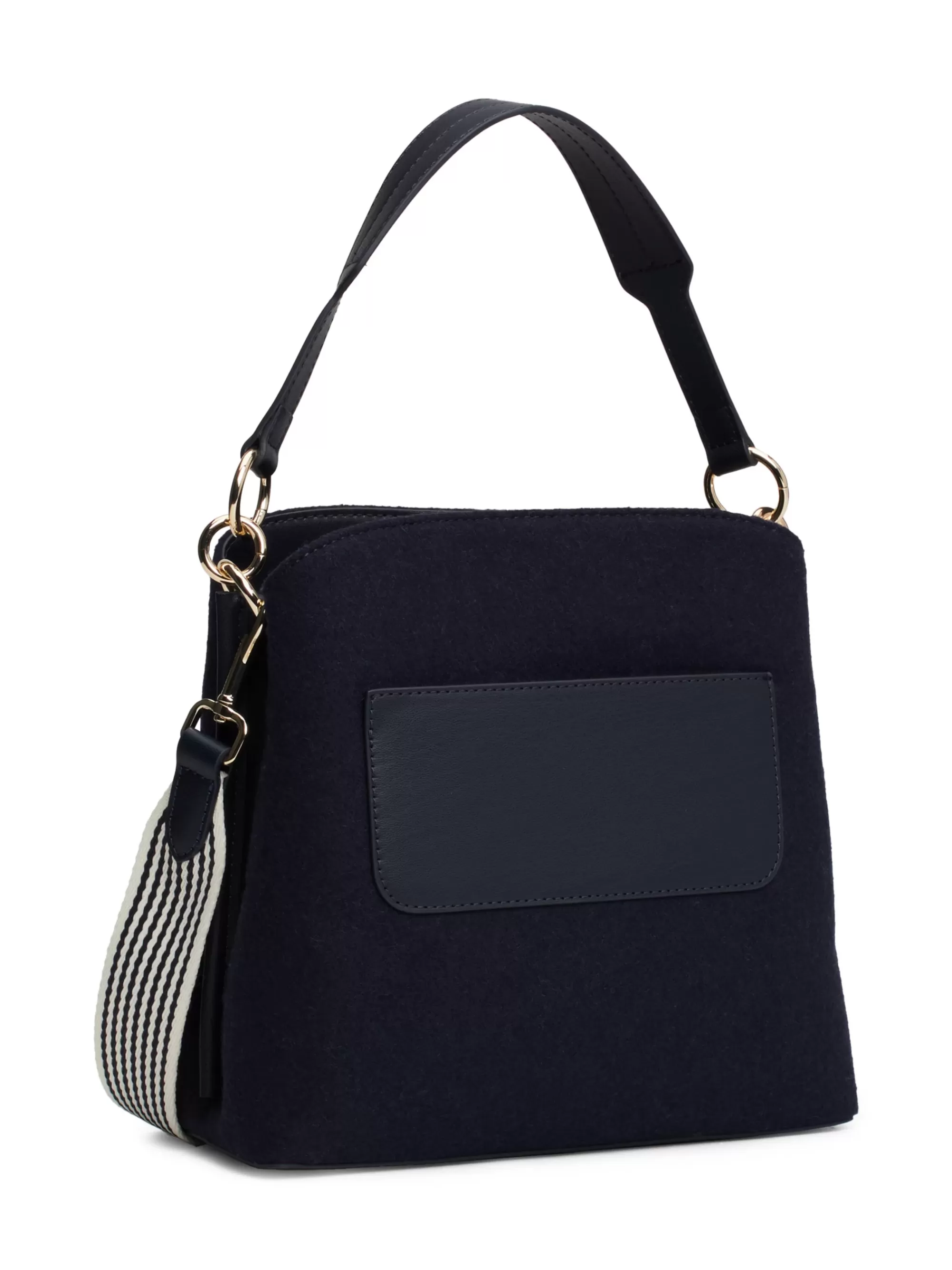 Bucket Bags*Tommy Hilfiger Bucket Bag Van Wolmix Met TH-monogram SPACE BLUE