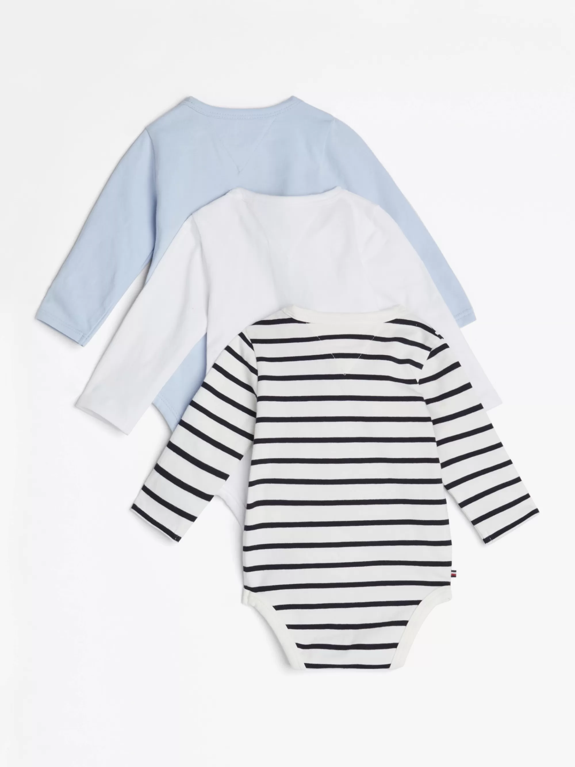 Meisjes | Jongens*Tommy Hilfiger Cadeauset Met 3 Longsleeve Rompers DESERT SKY