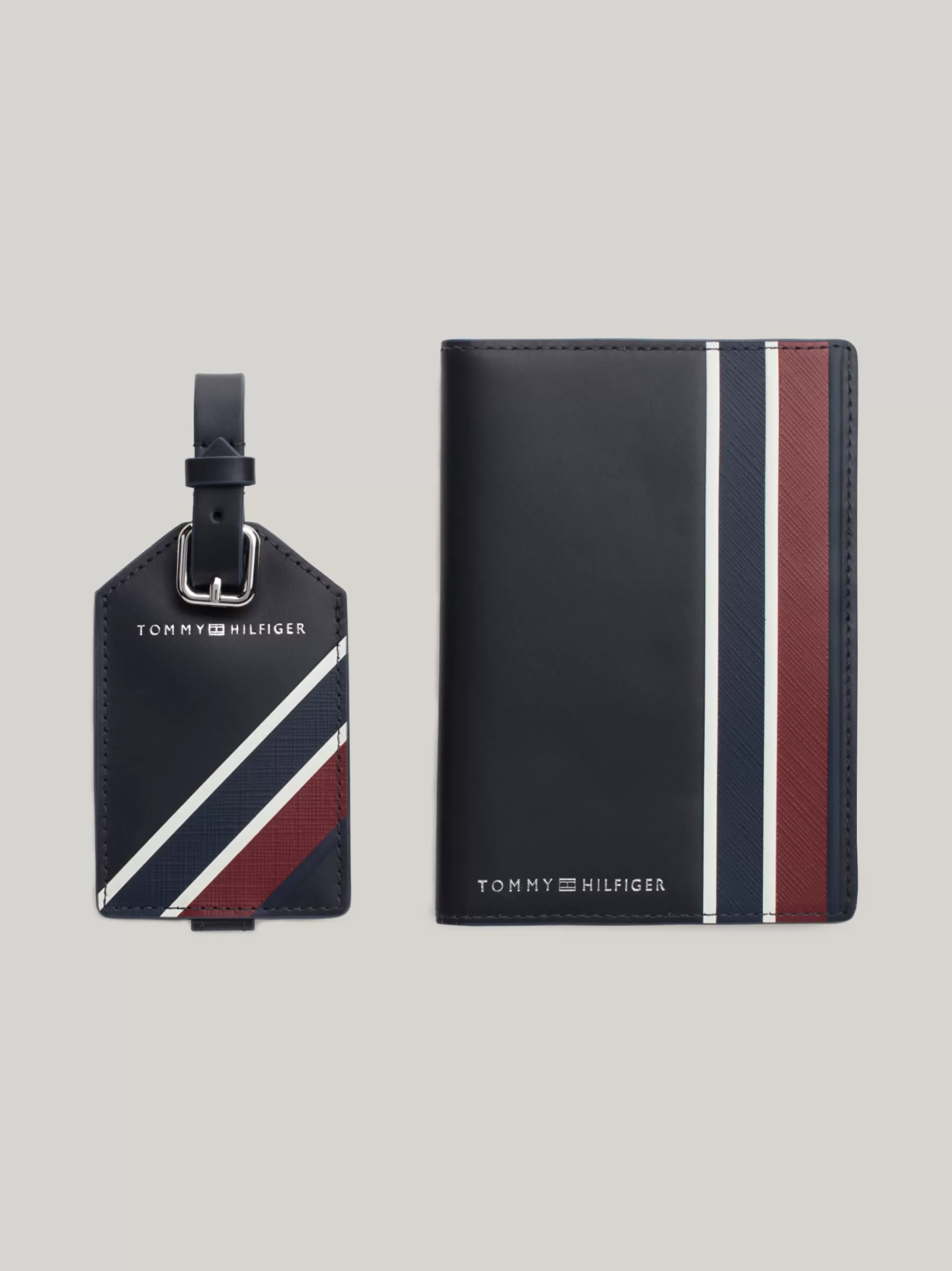 Portemonnees & Sleutelhangers*Tommy Hilfiger Cadeauset Met Paspoorthouder En Bagagelabel SPACE BLUE