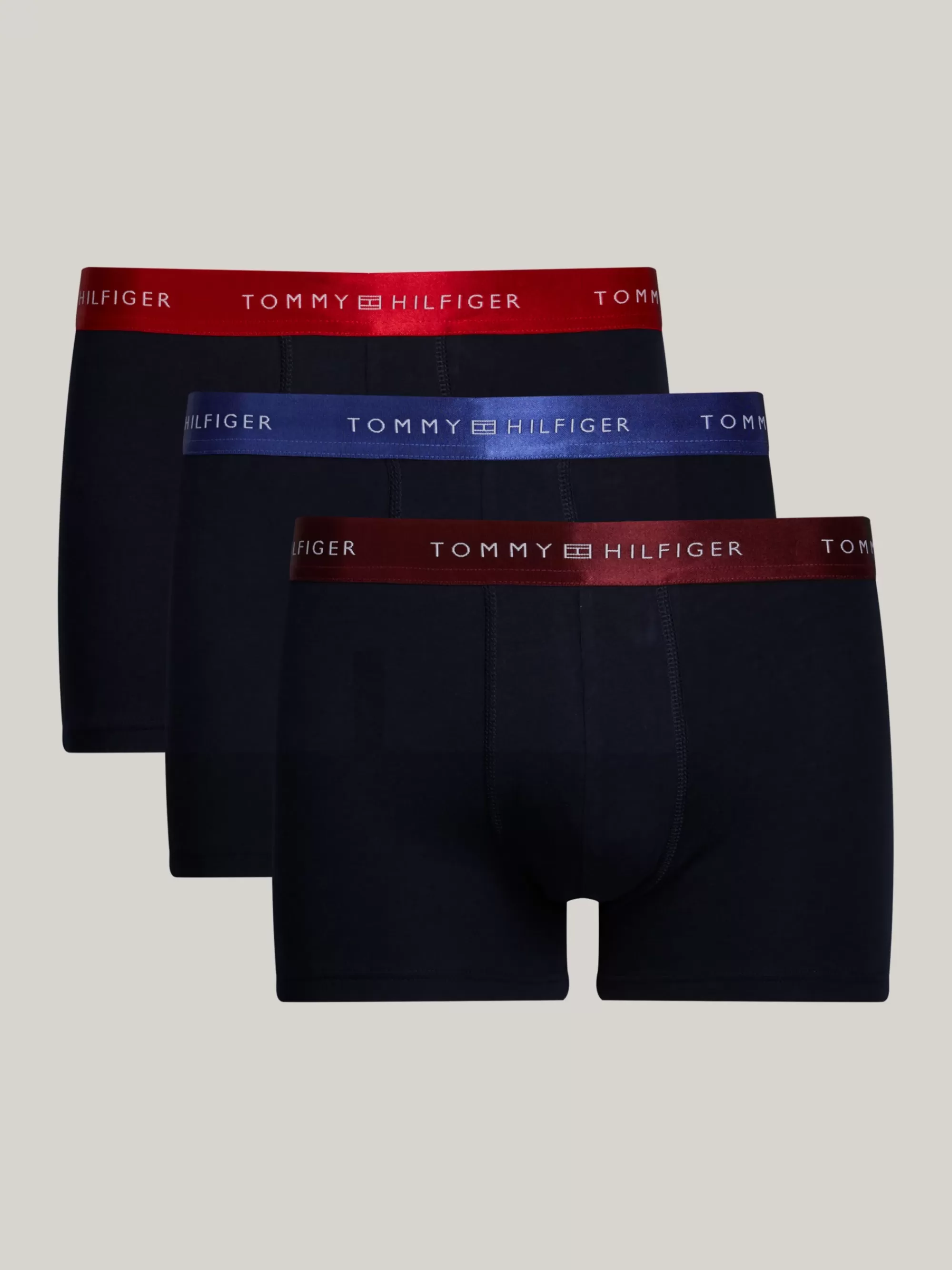 Boxers | Ondergoed*Tommy Hilfiger Cadeauset Van 3 Boxershorts Met Metallic Logo DEEP ROUGE/PRI RED/LAZULI BLUE