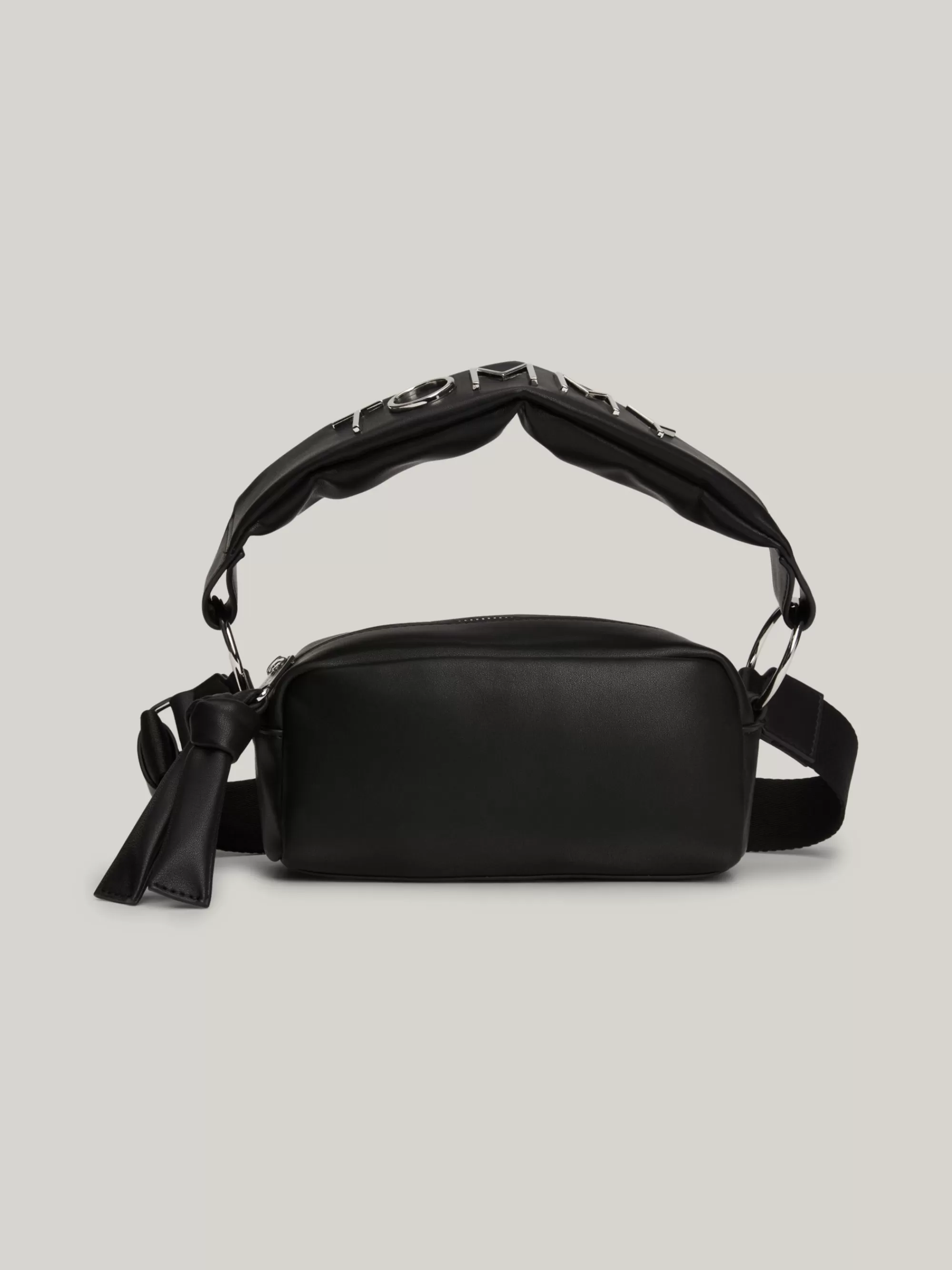 Schoudertassen*Tommy Hilfiger Cameratas Met Metalen Logo Op De Band BLACK