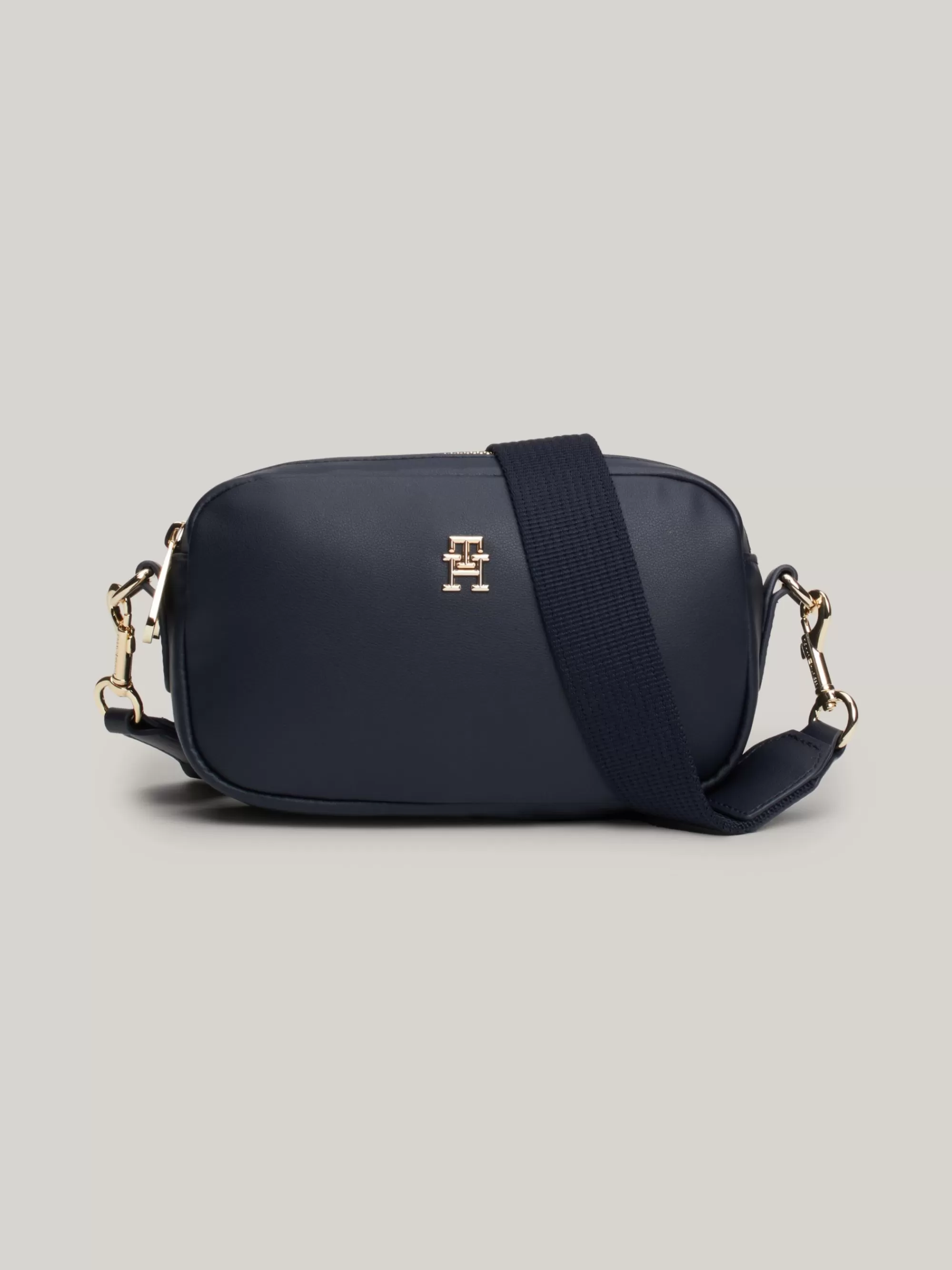 Crossbodytassen*Tommy Hilfiger Cameratas Met Metalen TH-monogram SPACE BLUE