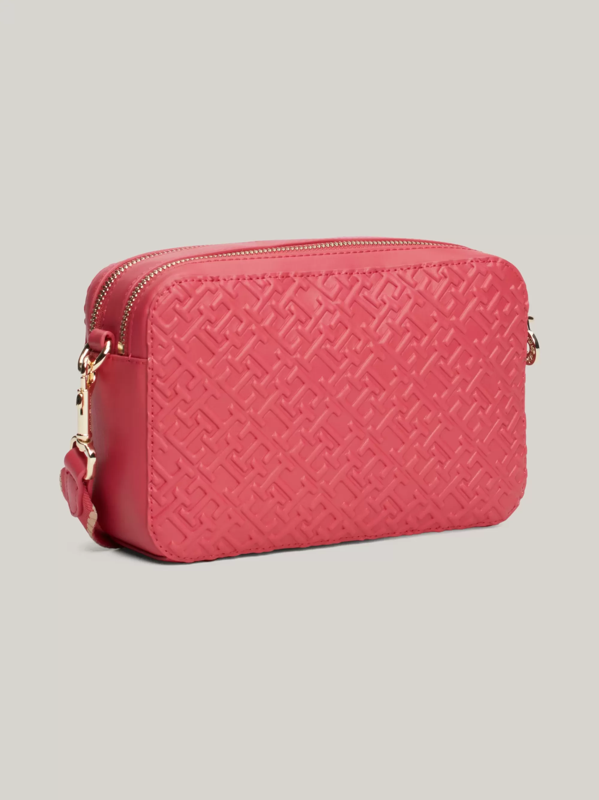 Crossbodytassen*Tommy Hilfiger Cameratas Met TH-monogram In Reliëf HERITAGE PINK