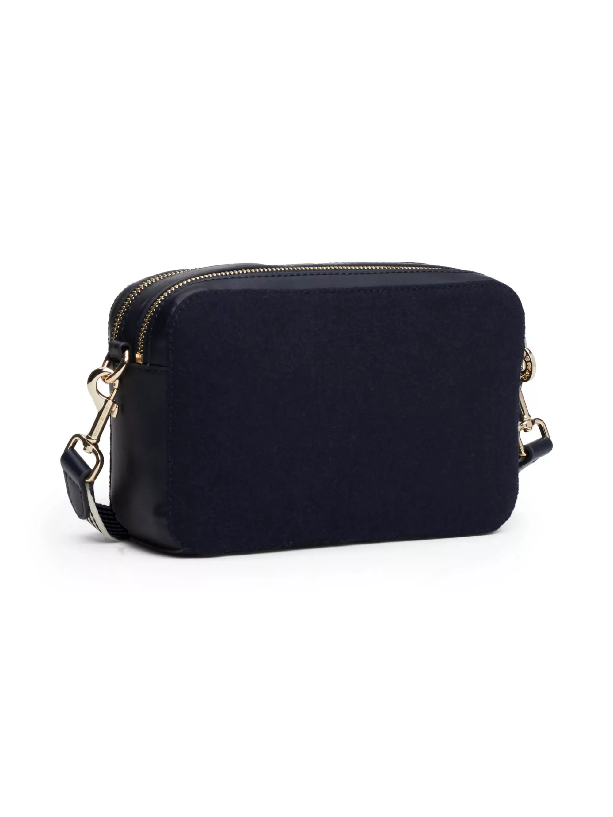 Crossbodytassen*Tommy Hilfiger Cameratas Van Wolmix Met TH-monogram SPACE BLUE