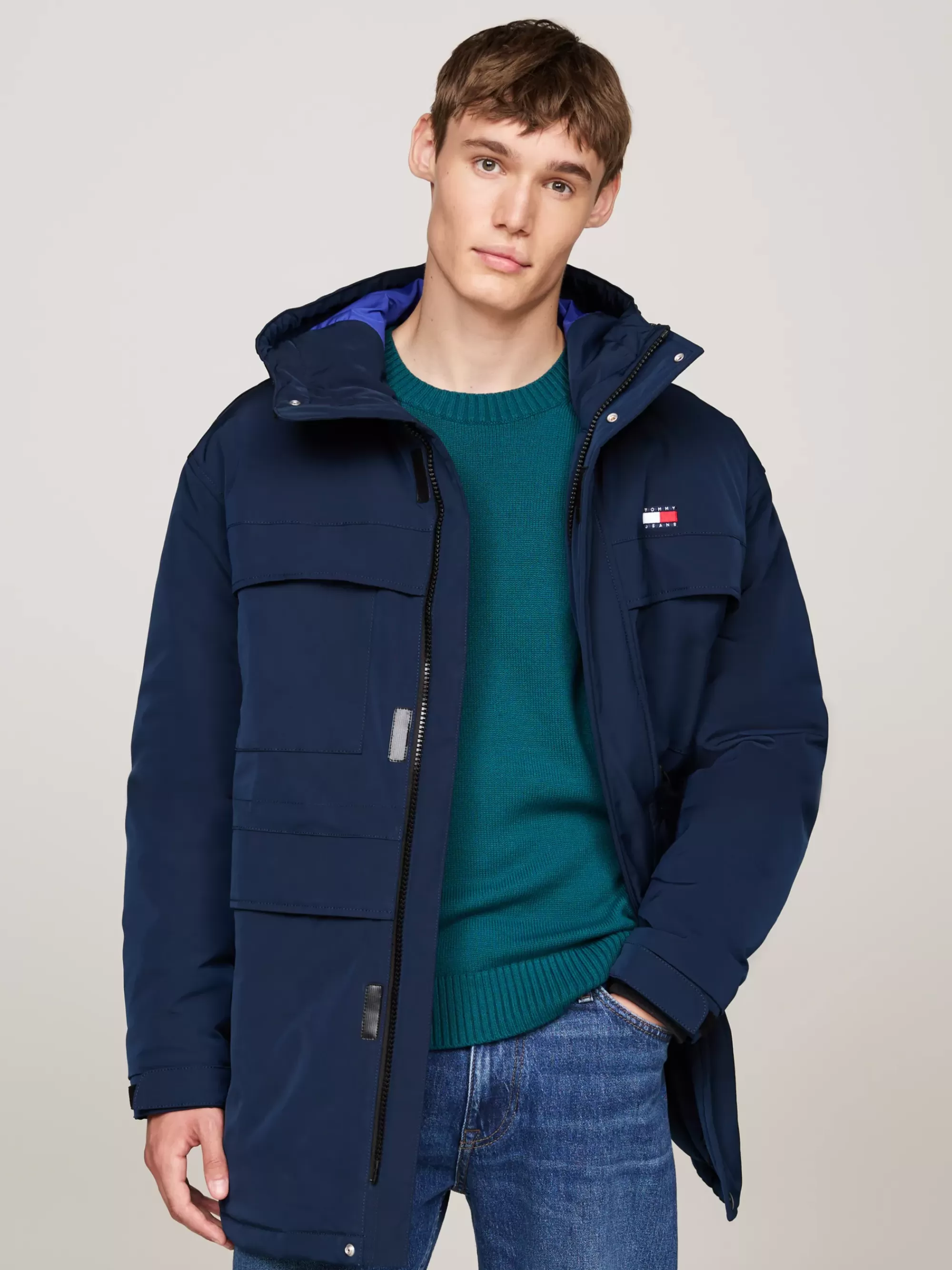 Jassen & Jacks*Tommy Hilfiger Canvas Donsparka DARK NIGHT NAVY