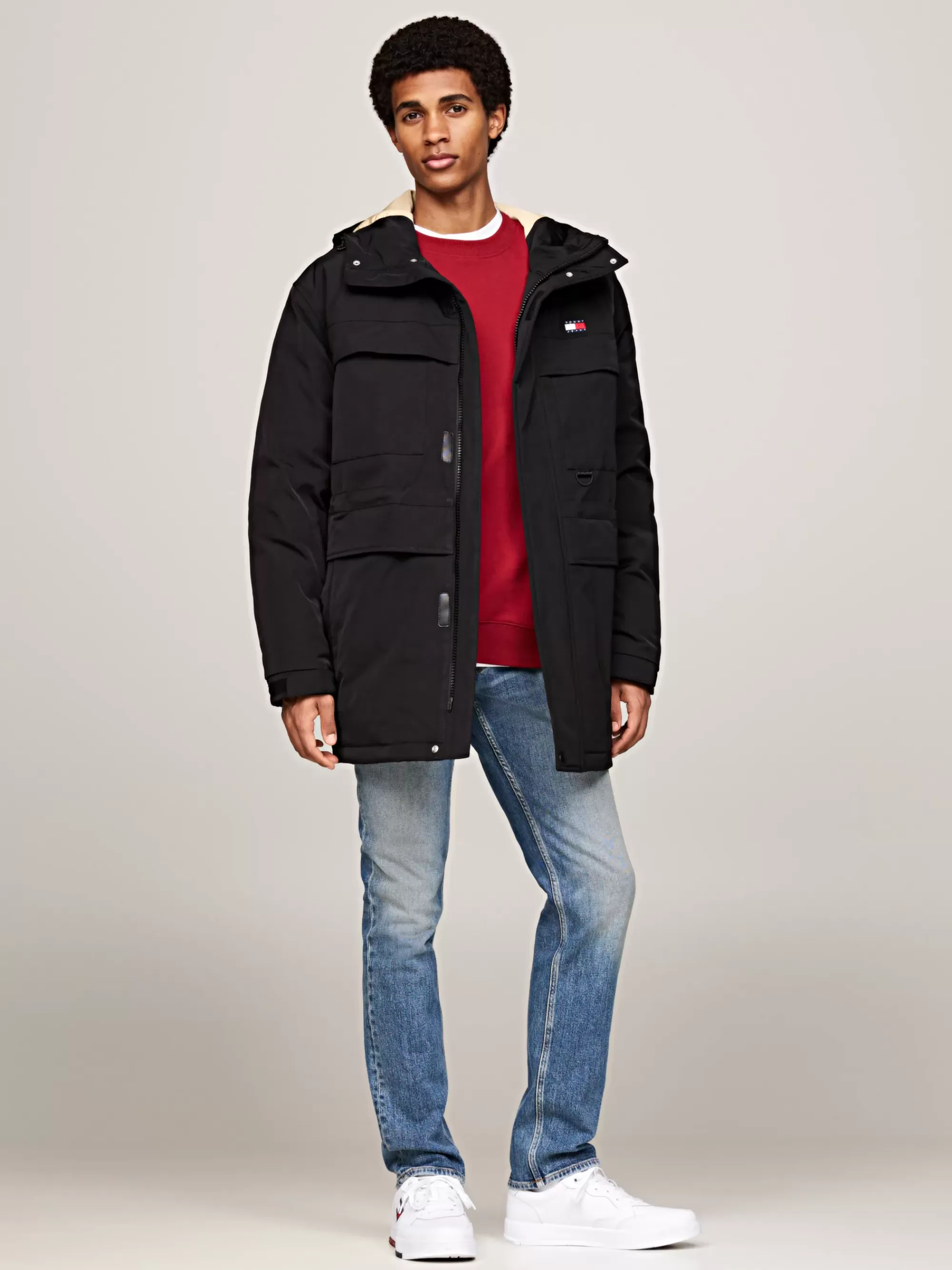 Jassen & Jacks*Tommy Hilfiger Canvas Donsparka BLACK