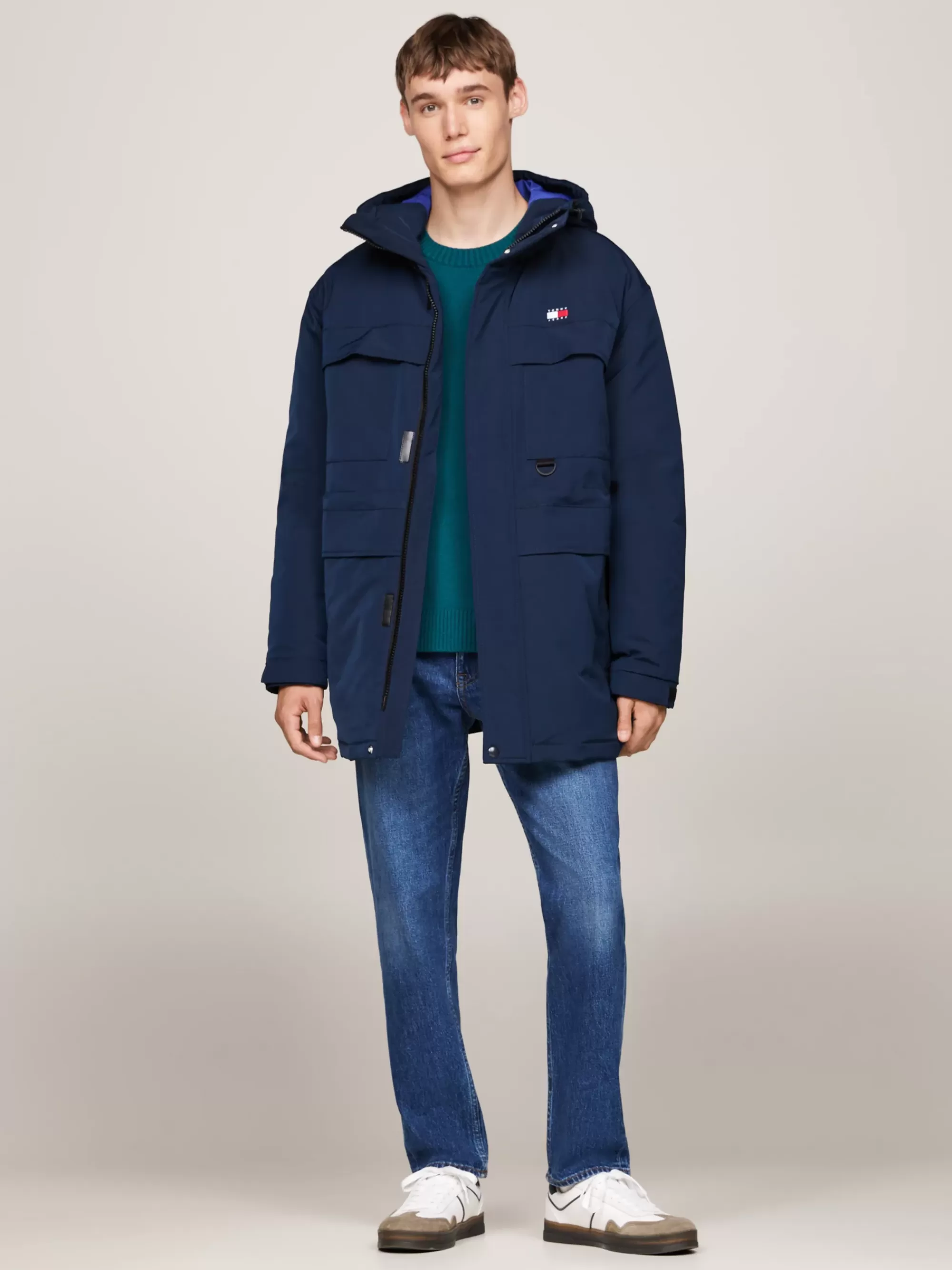 Jassen & Jacks*Tommy Hilfiger Canvas Donsparka DARK NIGHT NAVY