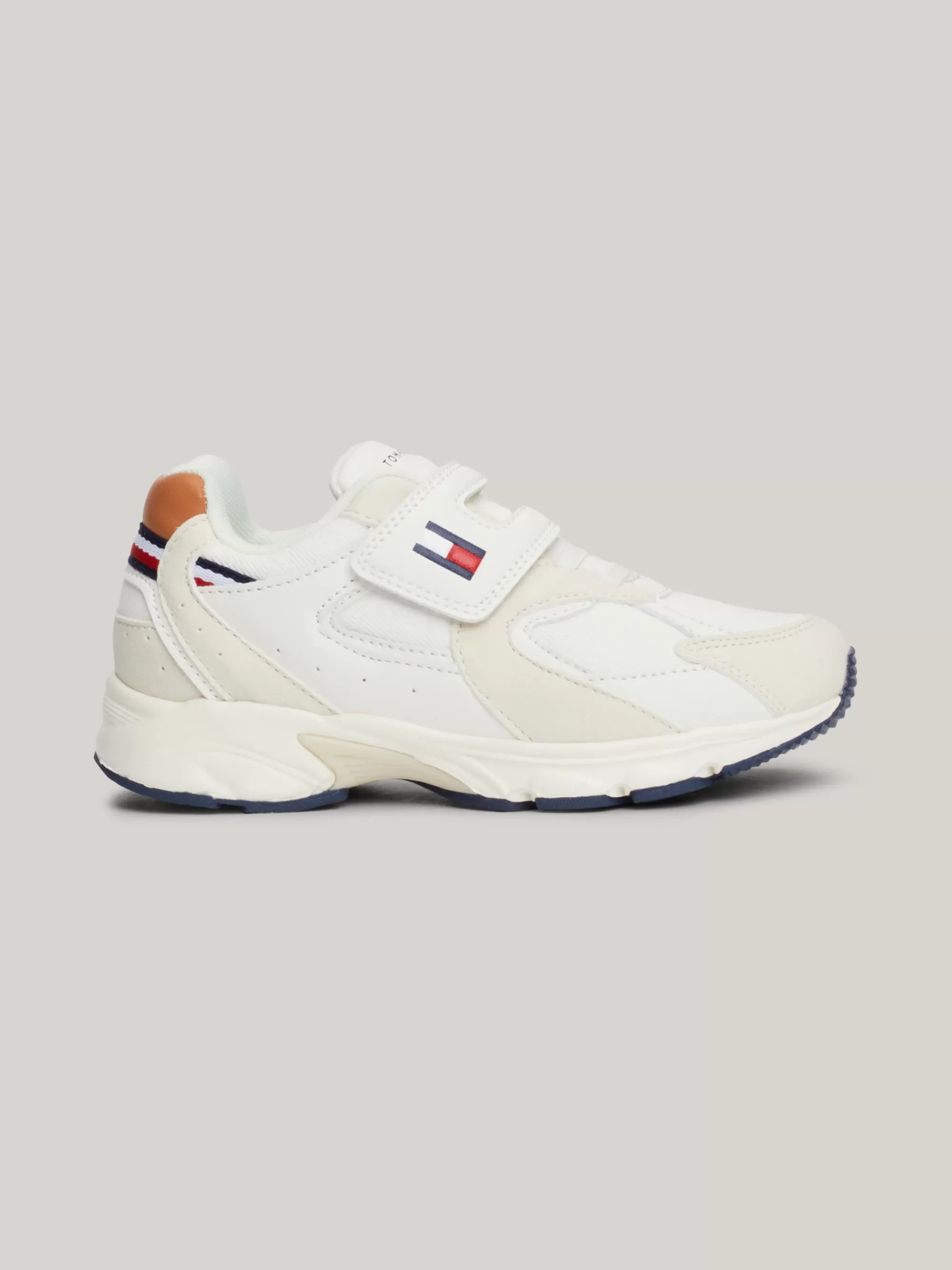 Schoenen & Accessoires*Tommy Hilfiger Canvas Sneaker Met Klittenband BEIGE/TOBACCO