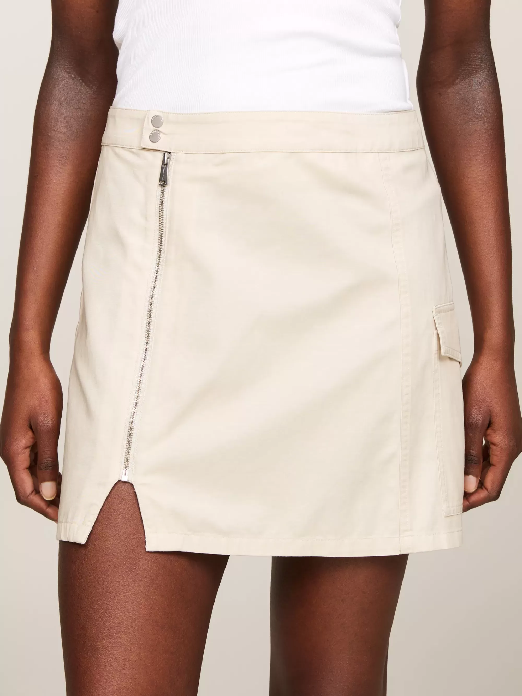 Rokken*Tommy Hilfiger Cargo Minirok Met Rits NEWSPRINT