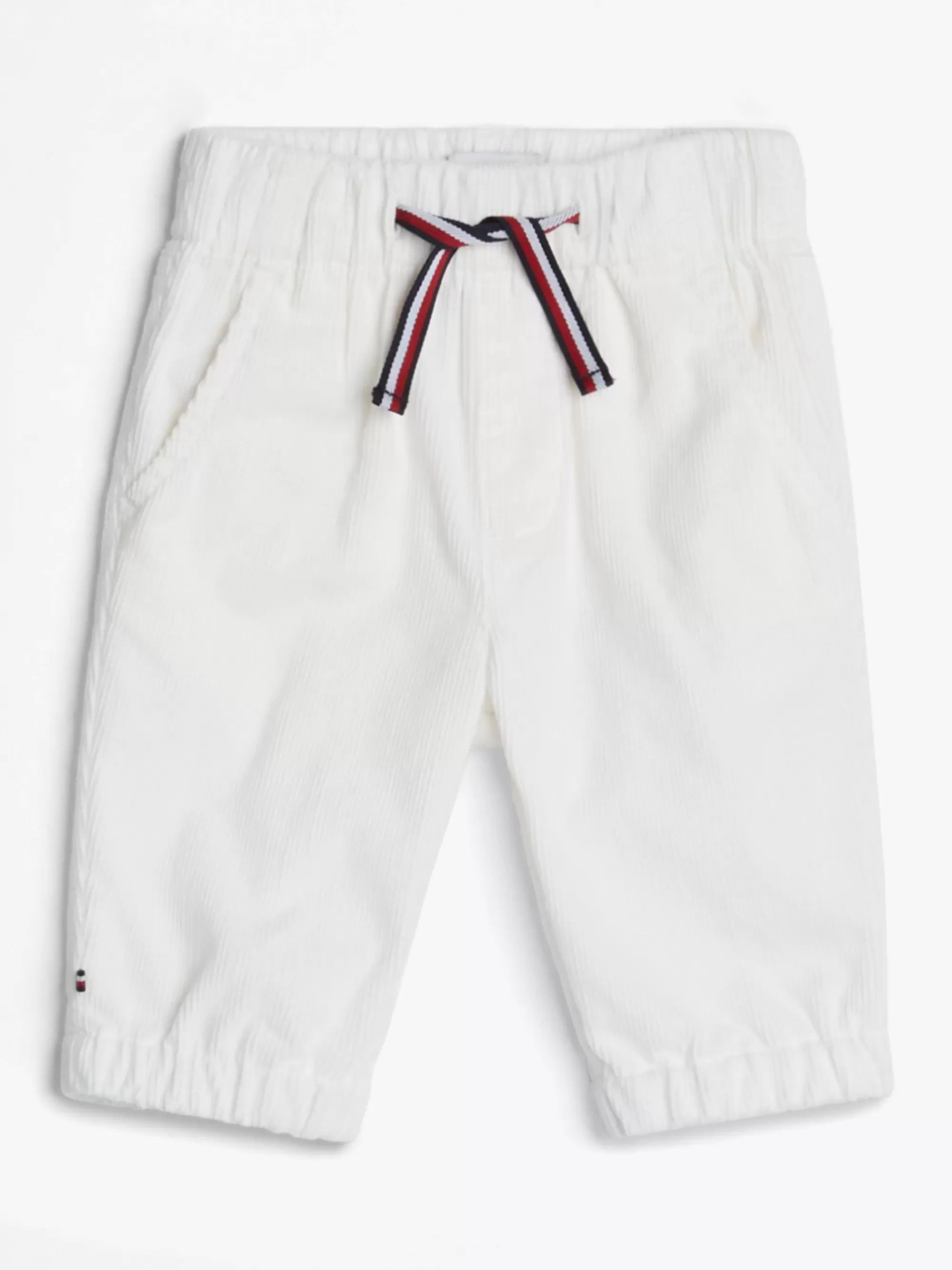 Meisjes | Jongens*Tommy Hilfiger Cargobroek Van Corduroy Met Trekkoord ANCIENT WHITE
