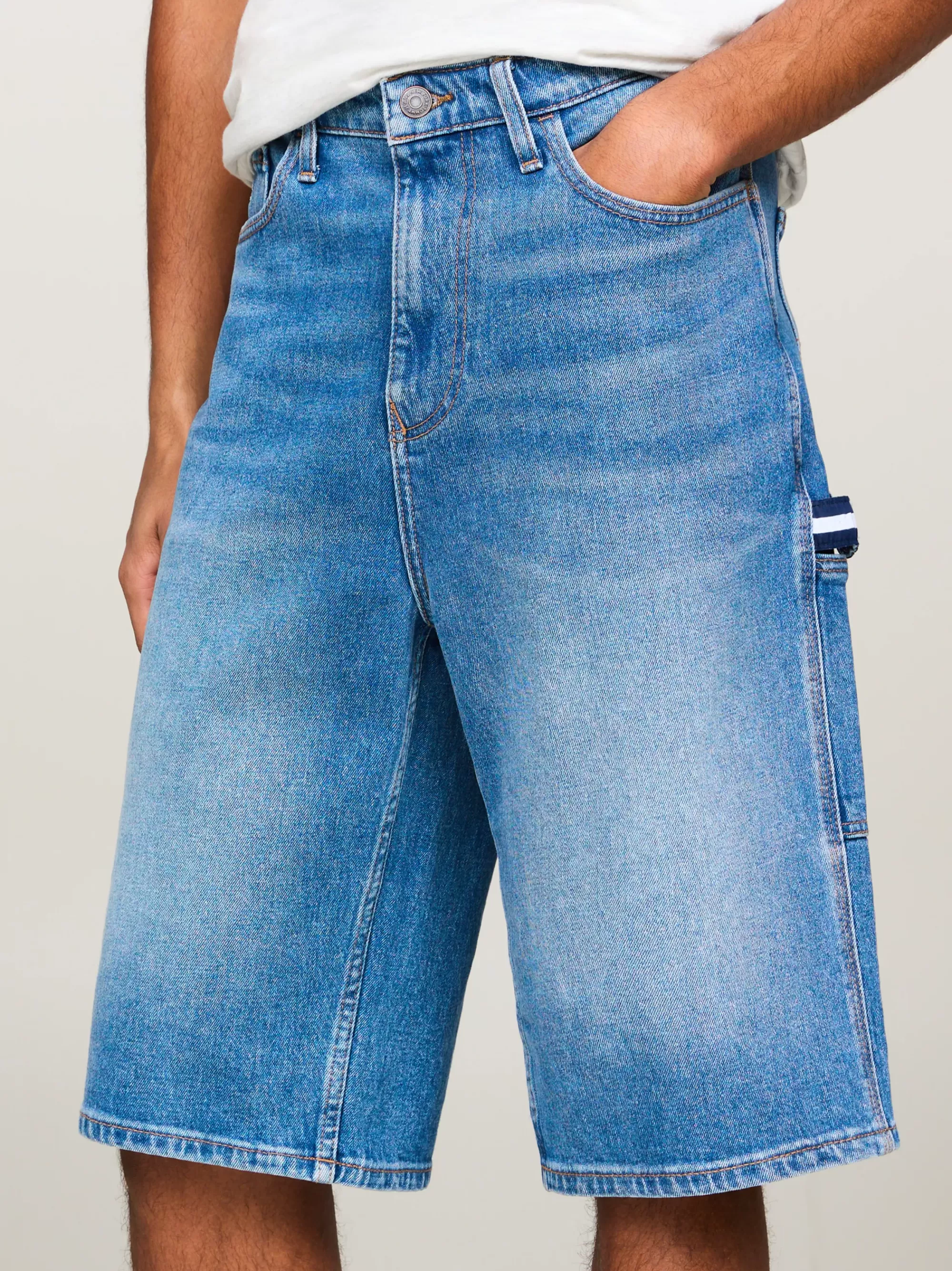 Korte Broeken*Tommy Hilfiger Carpenter Skate-short Van Denim DENIM MEDIUM