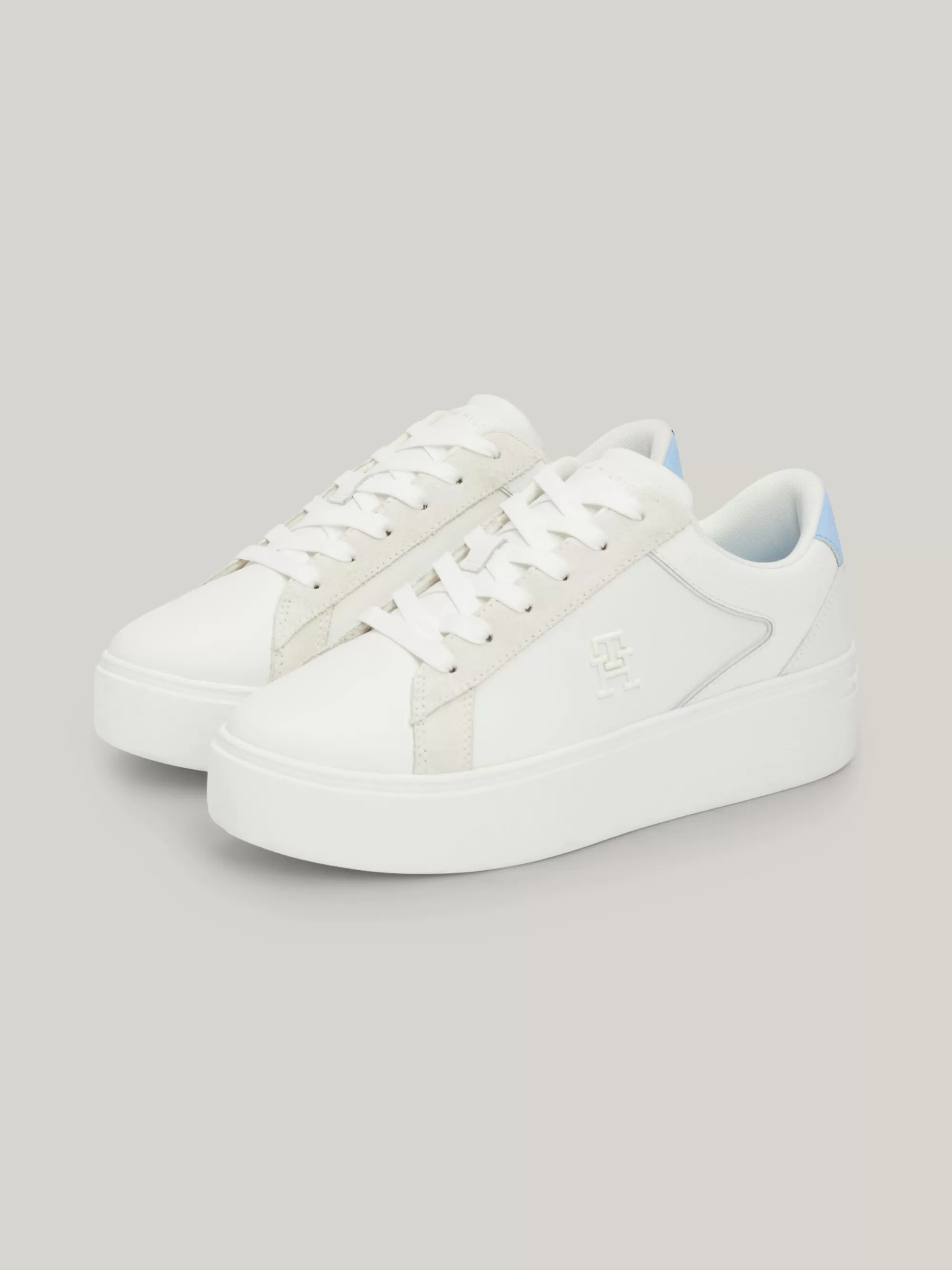 Sneakers*Tommy Hilfiger Casual Chic Platformsneaker ECRU/VESSEL BLUE
