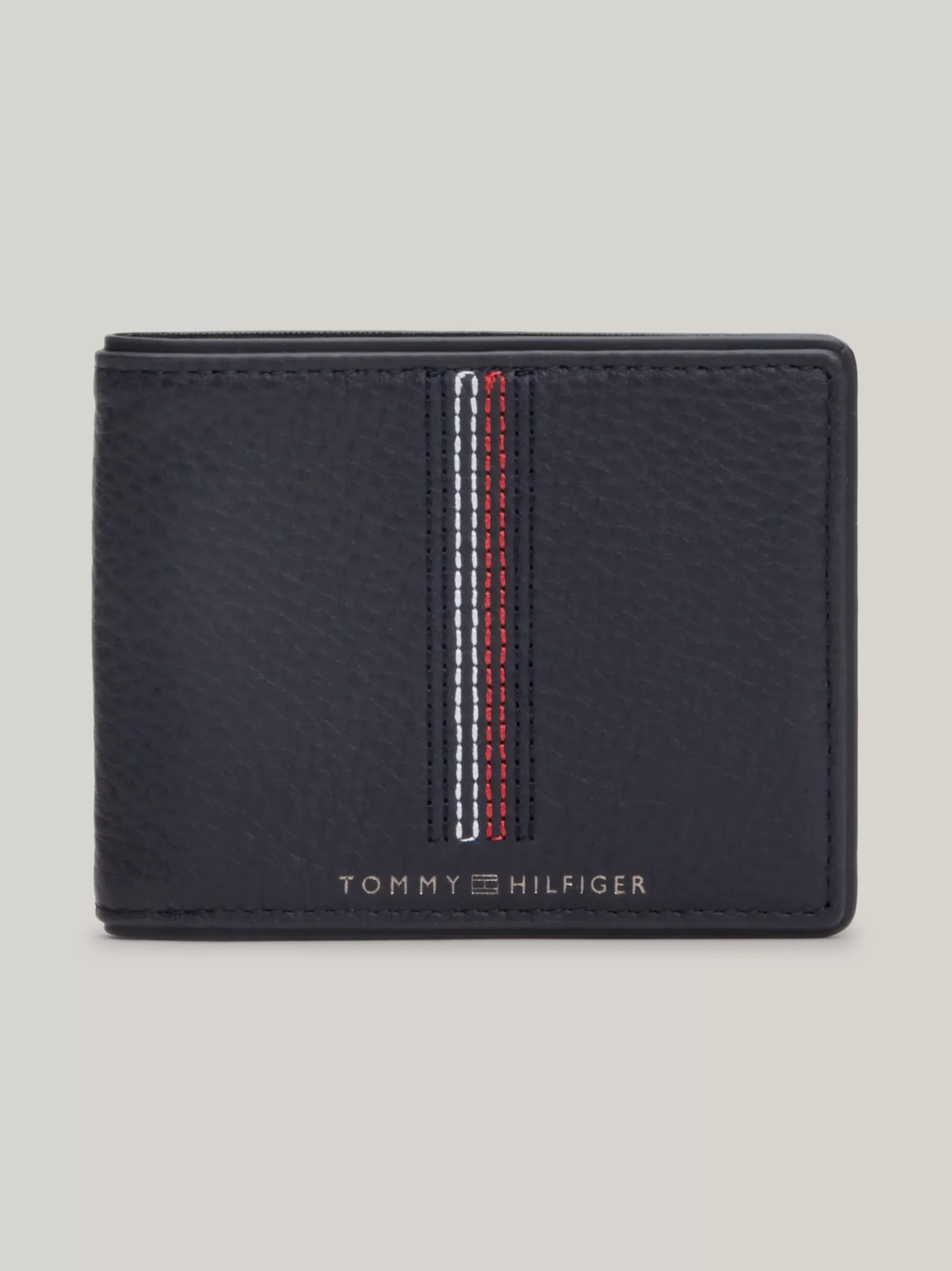 Portemonnees & Sleutelhangers*Tommy Hilfiger Casual Kleine Creditcardhouder Van Leer SPACE BLUE