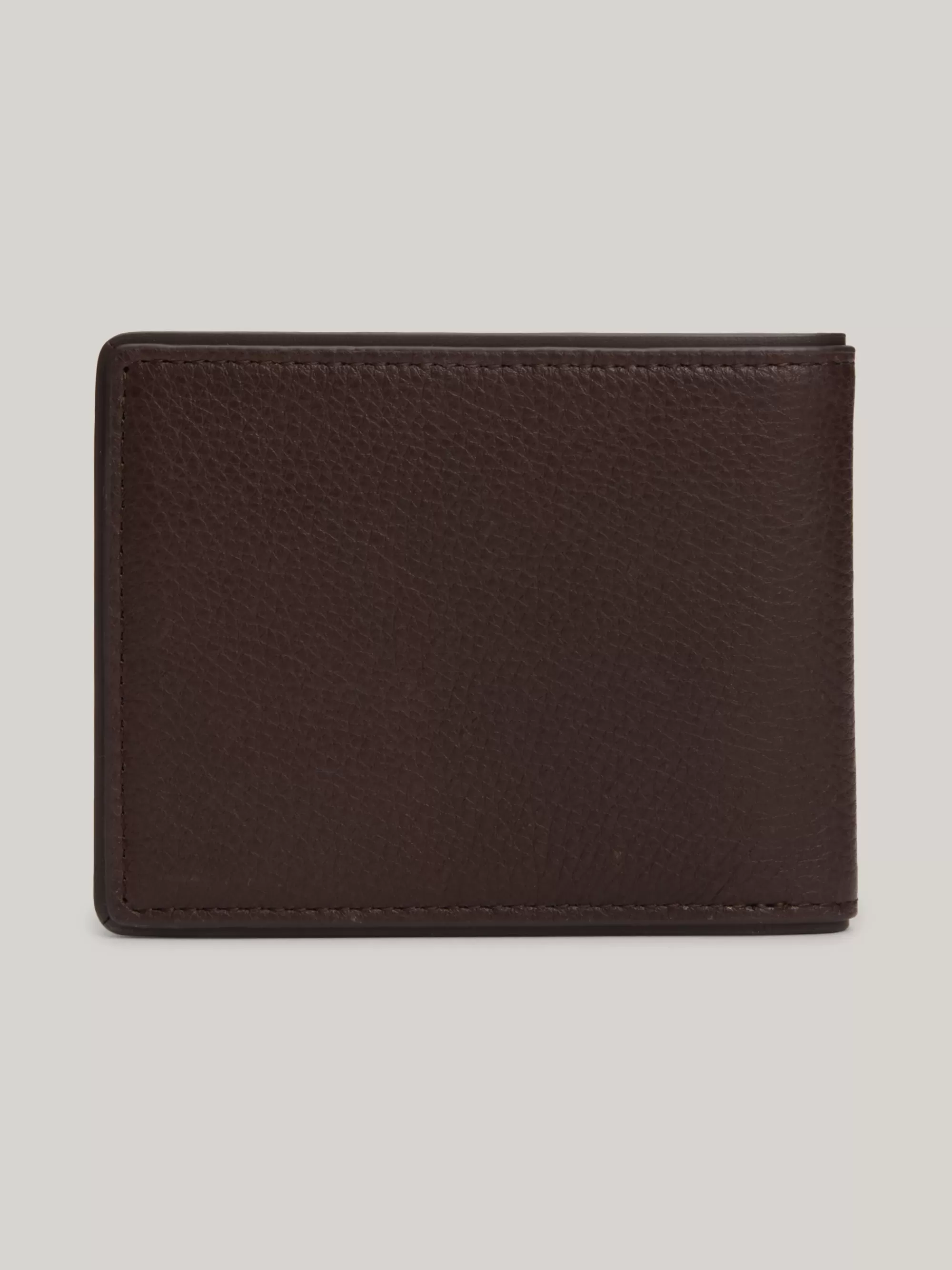 Portemonnees & Sleutelhangers*Tommy Hilfiger Casual Kleine Creditcardhouder Van Leer COFFEE BEAN