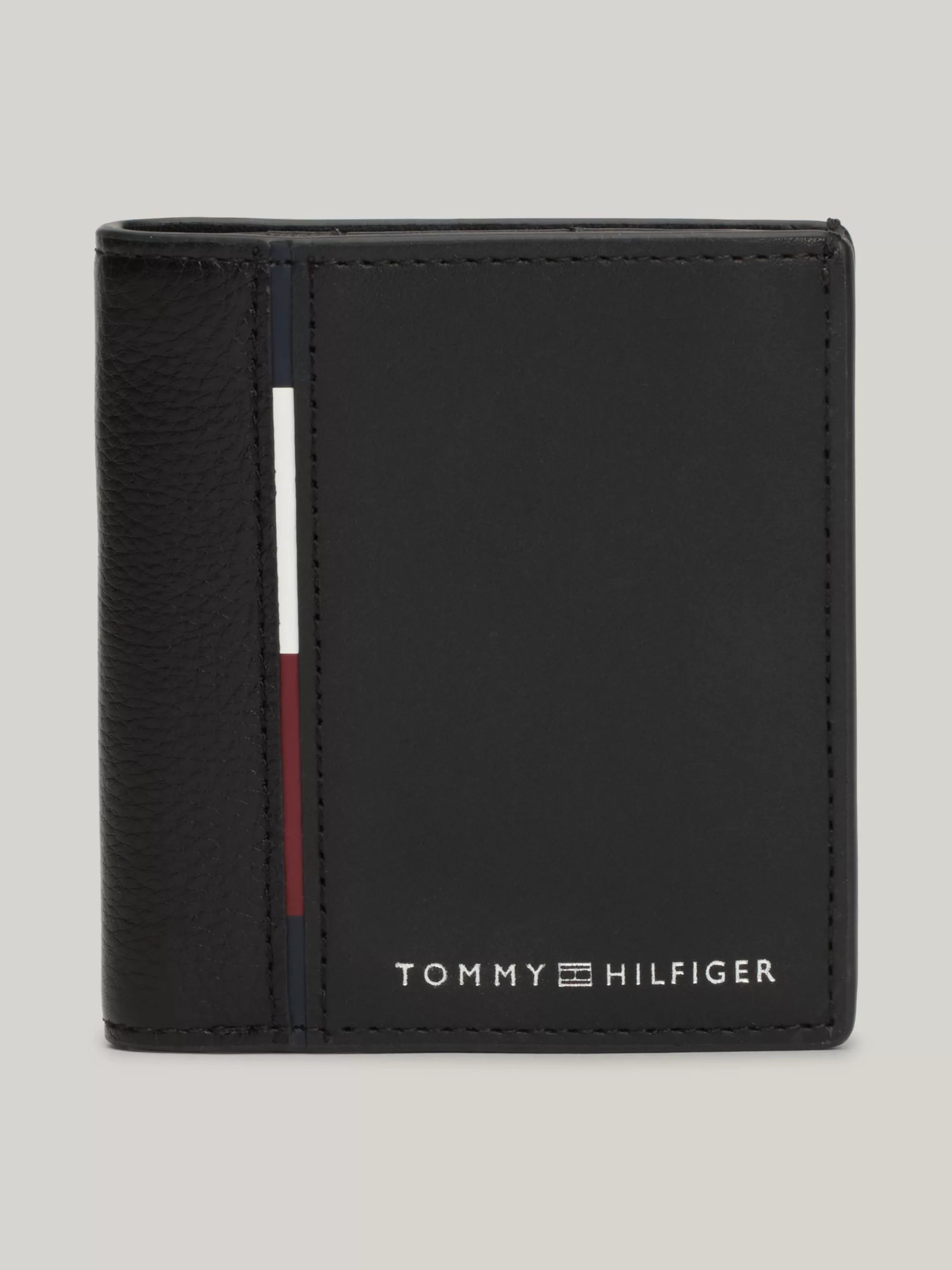 Portemonnees & Sleutelhangers*Tommy Hilfiger Casual Leren Trifold Portemonnee BLACK