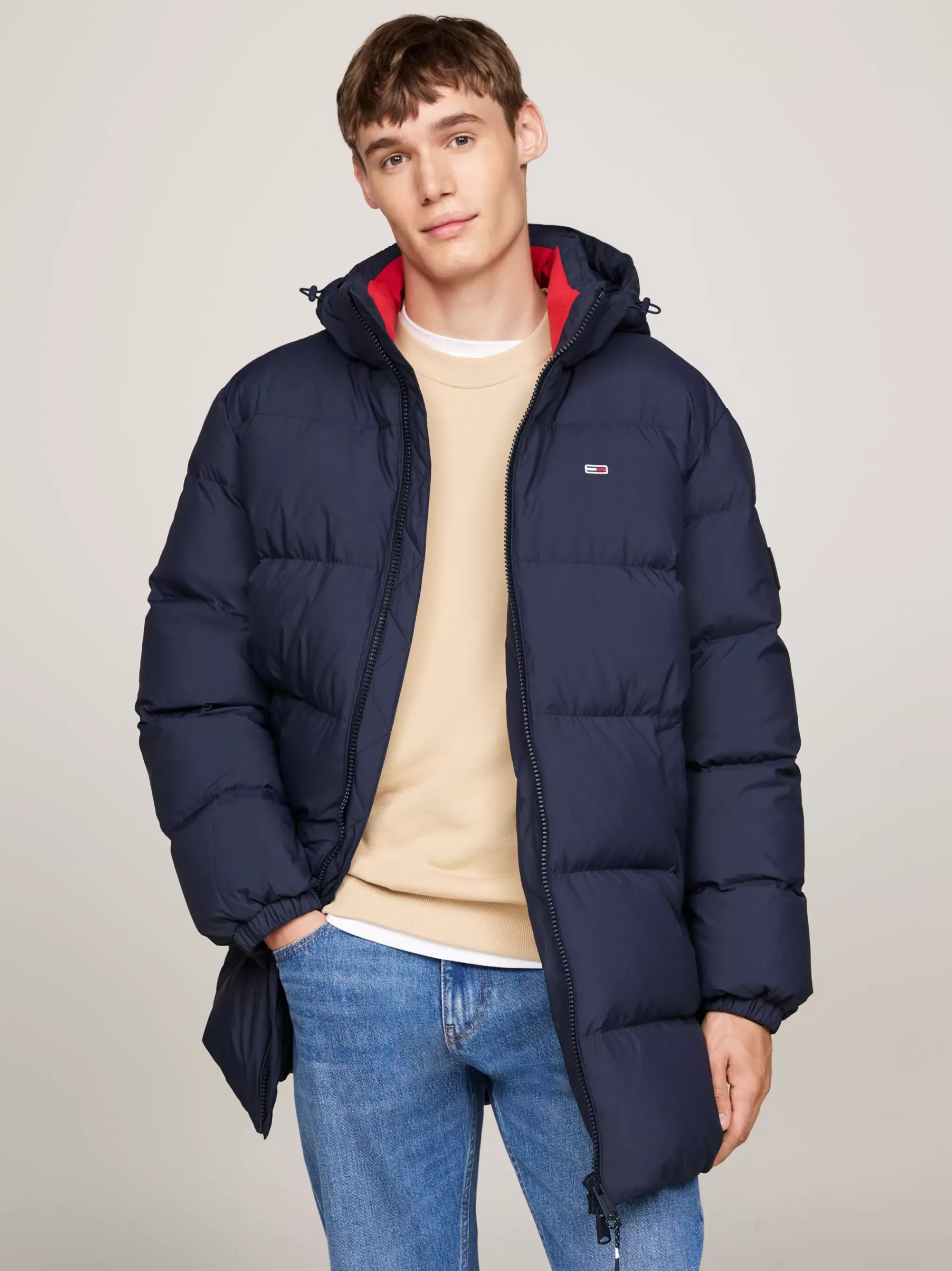 Jassen & Jacks*Tommy Hilfiger Casual Parka Met Capuchon En Dons DARK NIGHT NAVY