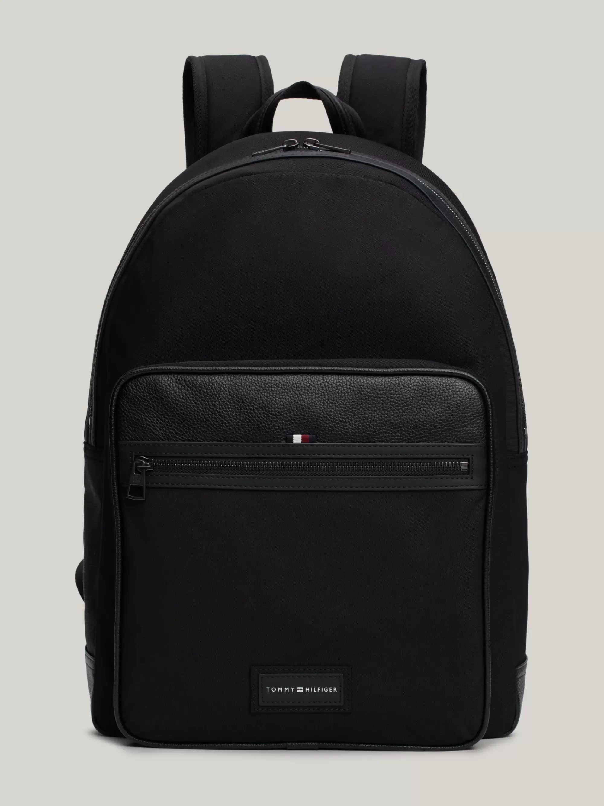 Rugzakken*Tommy Hilfiger Casual Rugzak Met Rond Design En Logopatch BLACK
