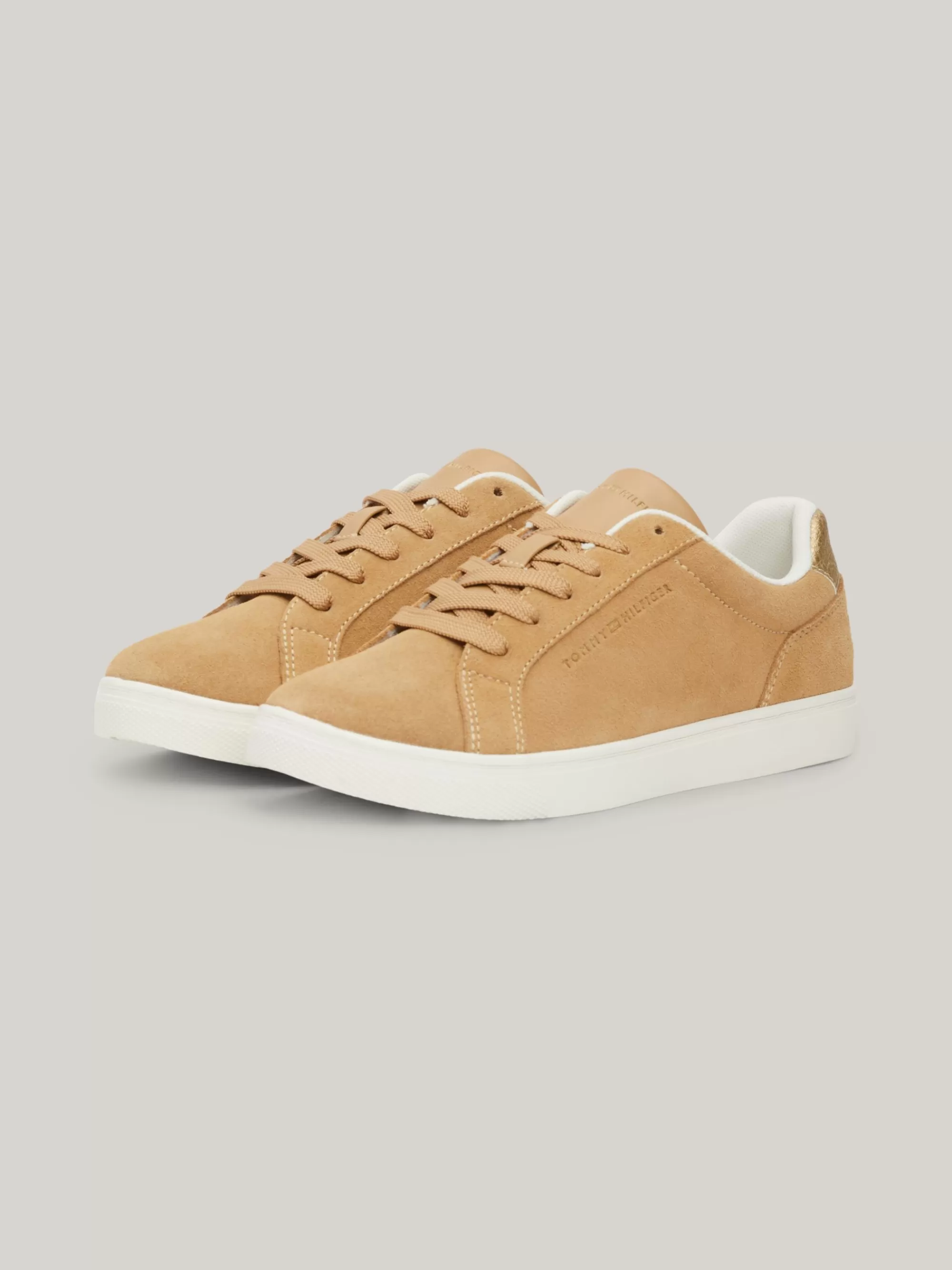 Sneakers*Tommy Hilfiger Casual Sneaker Van Suède CLASSIC KHAKI